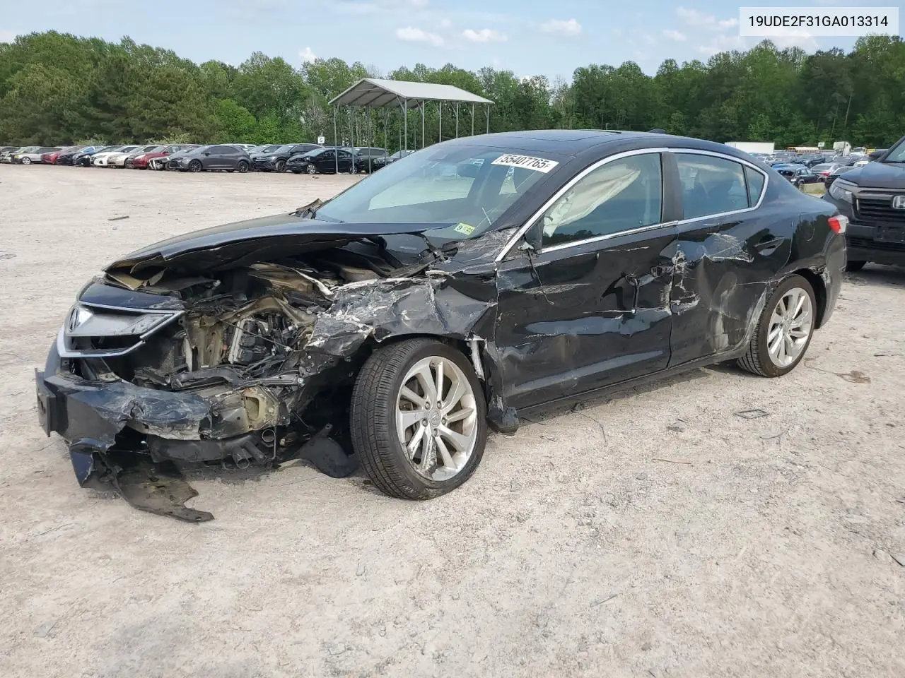 2016 Acura Ilx Base Watch Plus VIN: 19UDE2F31GA013314 Lot: 55407765