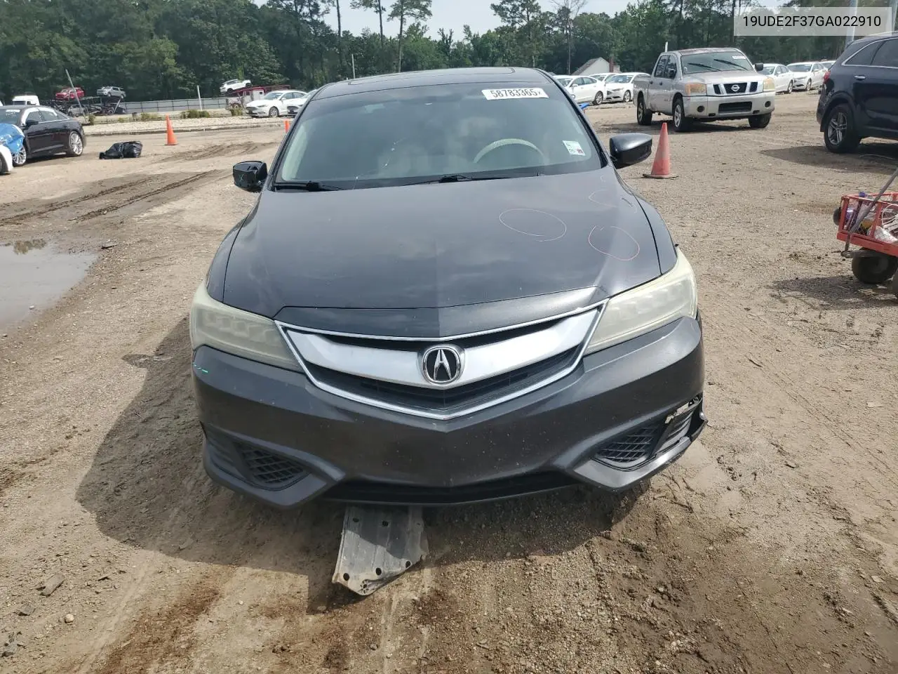 2016 Acura Ilx Base Watch Plus VIN: 19UDE2F37GA022910 Lot: 58783365