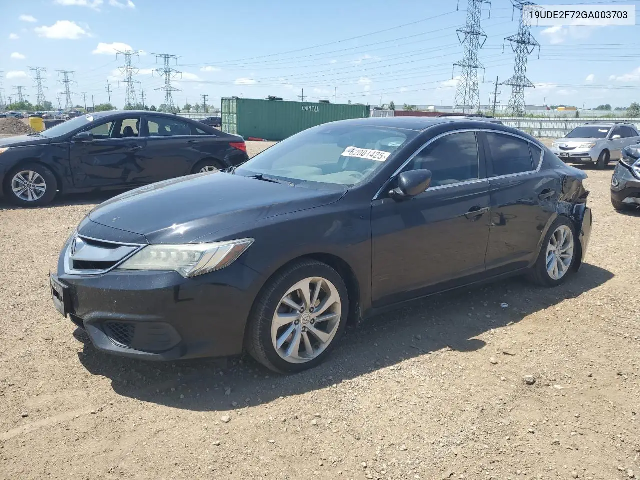 2016 Acura Ilx Premium VIN: 19UDE2F72GA003703 Lot: 62001425
