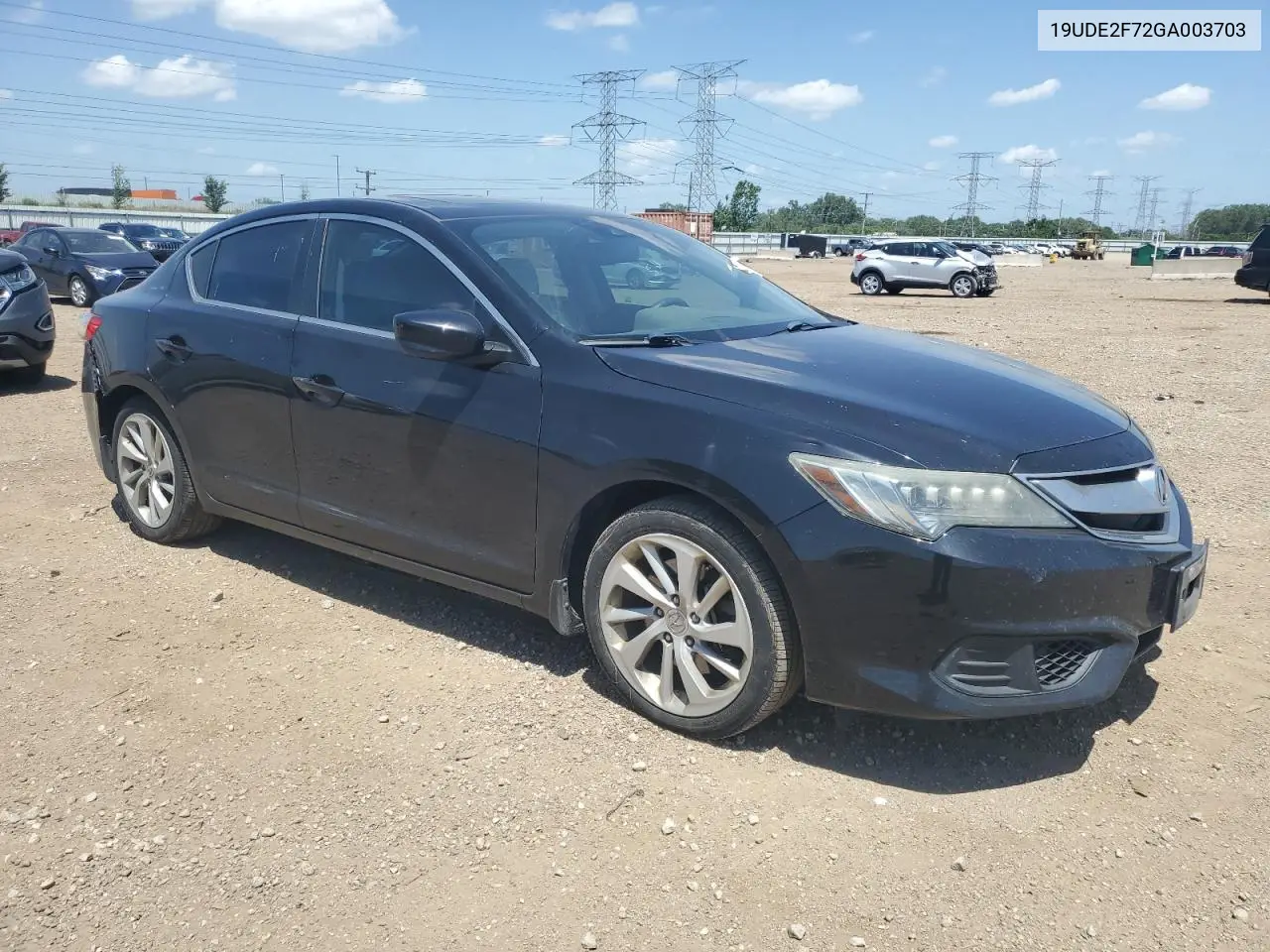 2016 Acura Ilx Premium VIN: 19UDE2F72GA003703 Lot: 62001425