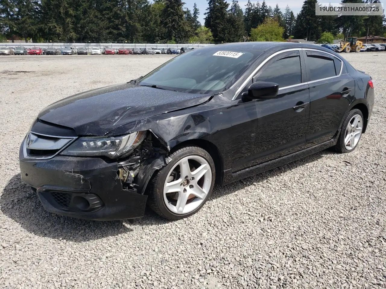 2017 Acura Ilx Premium VIN: 19UDE2F81HA008725 Lot: 53920115