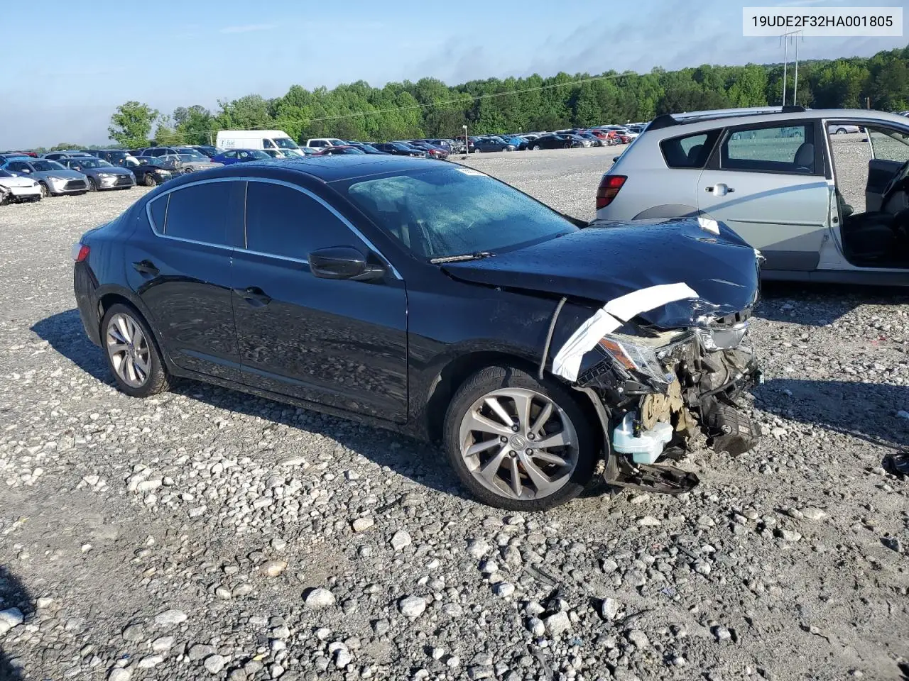 2017 Acura Ilx Base Watch Plus VIN: 19UDE2F32HA001805 Lot: 56672925