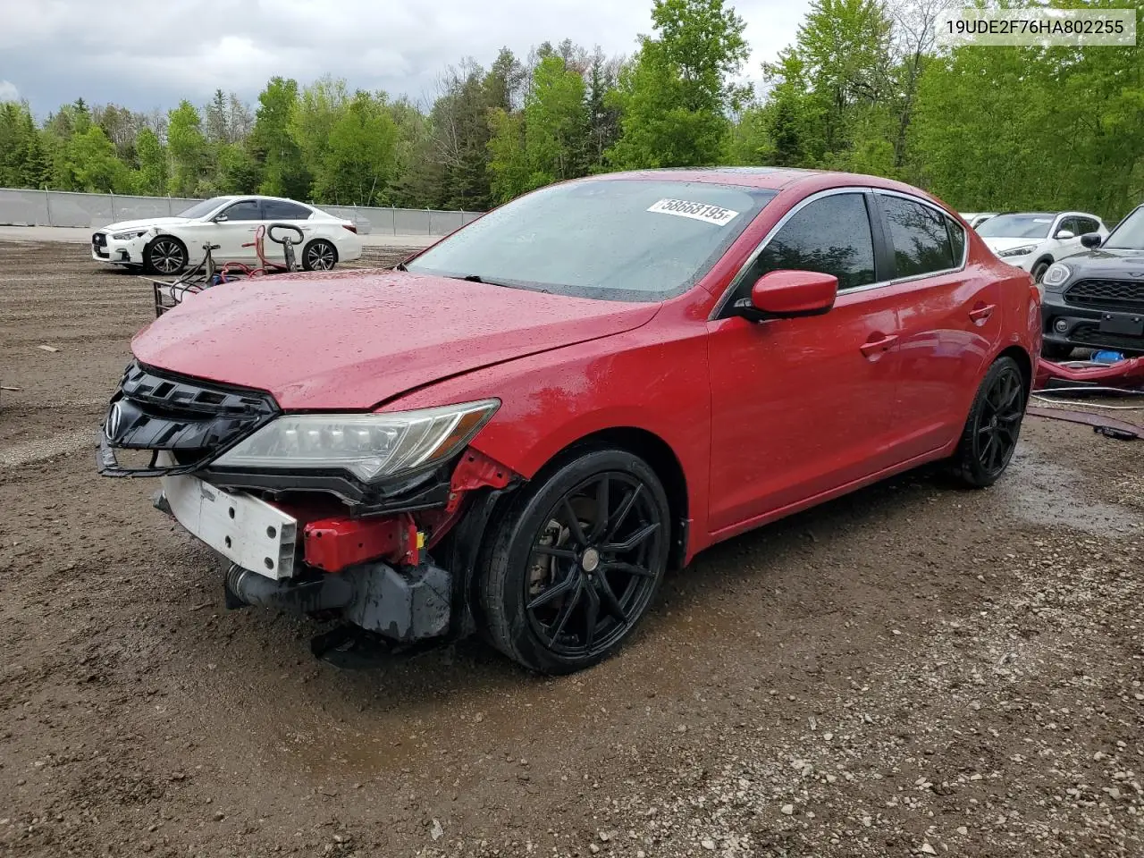 2017 Acura Ilx Premium VIN: 19UDE2F76HA802255 Lot: 58668195