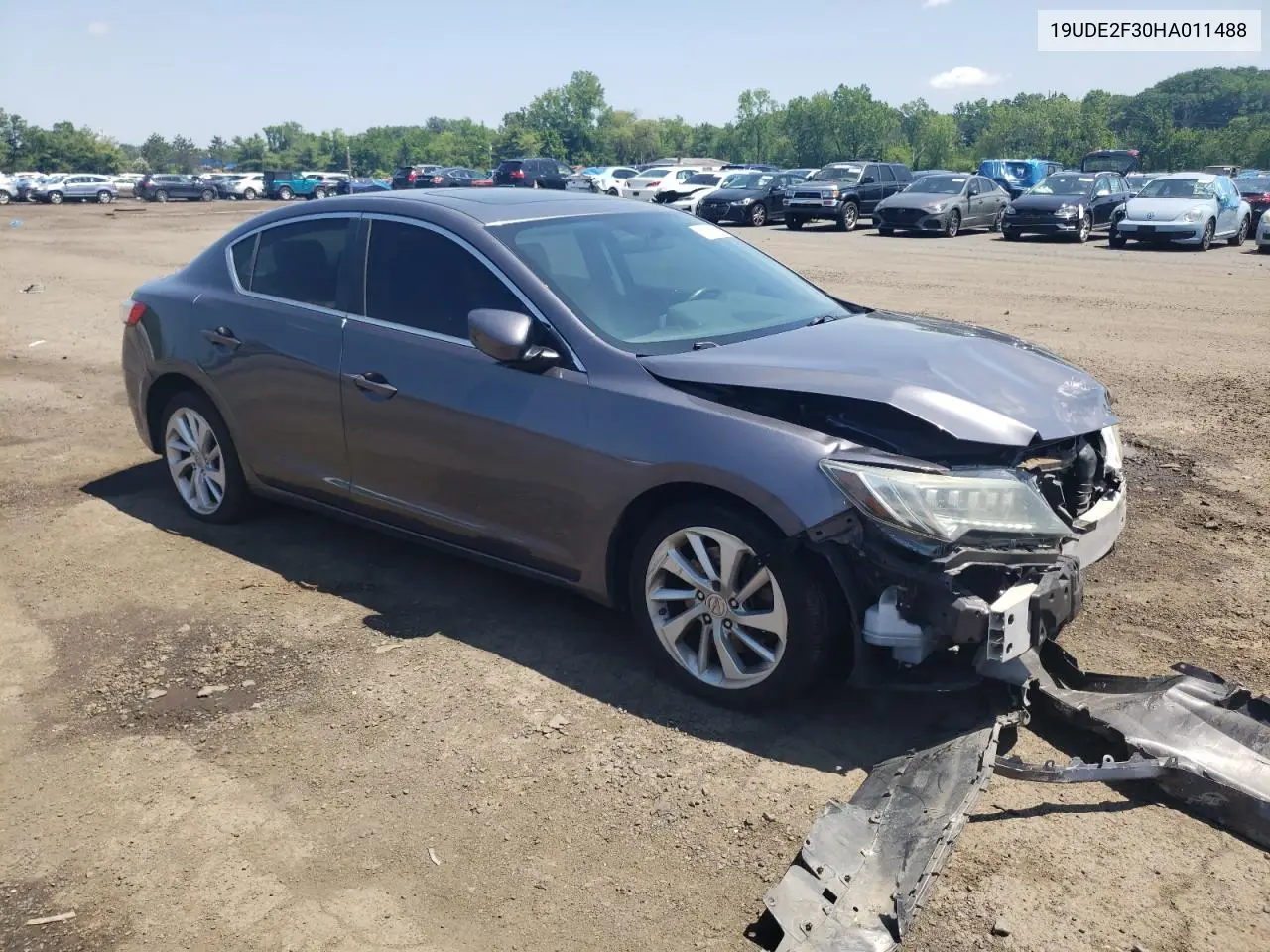 2017 Acura Ilx Base Watch Plus VIN: 19UDE2F30HA011488 Lot: 61614635