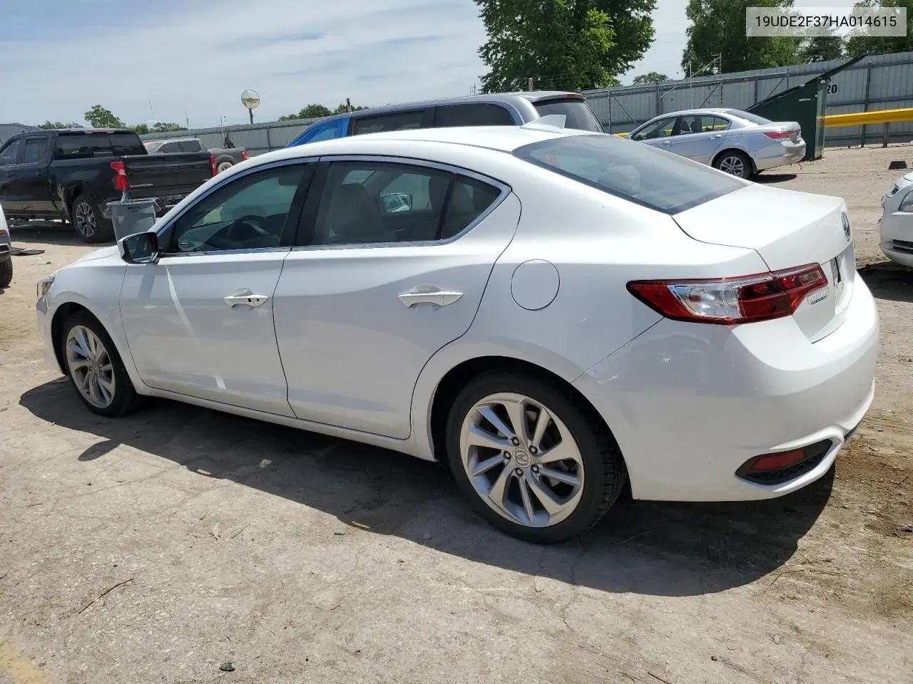 2017 Acura Ilx Base Watch Plus VIN: 19UDE2F37HA014615 Lot: 63090615