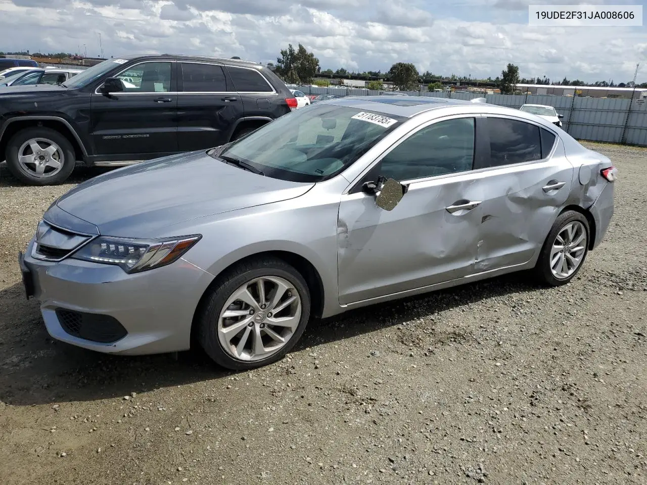 2018 Acura Ilx Base Watch Plus VIN: 19UDE2F31JA008606 Lot: 51183785