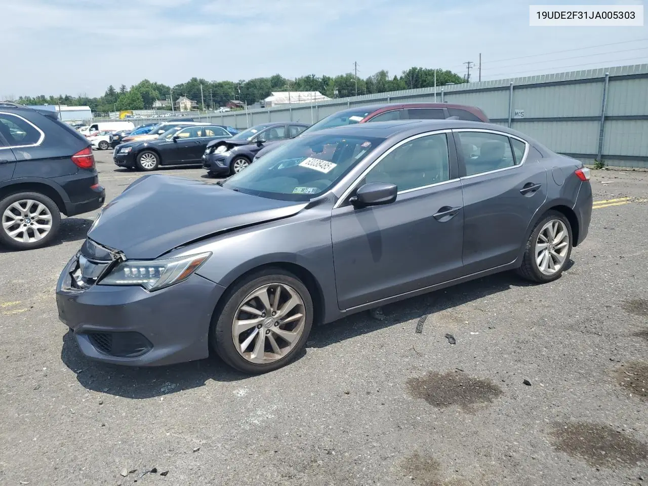 2018 Acura Ilx Base Watch Plus VIN: 19UDE2F31JA005303 Lot: 63038485