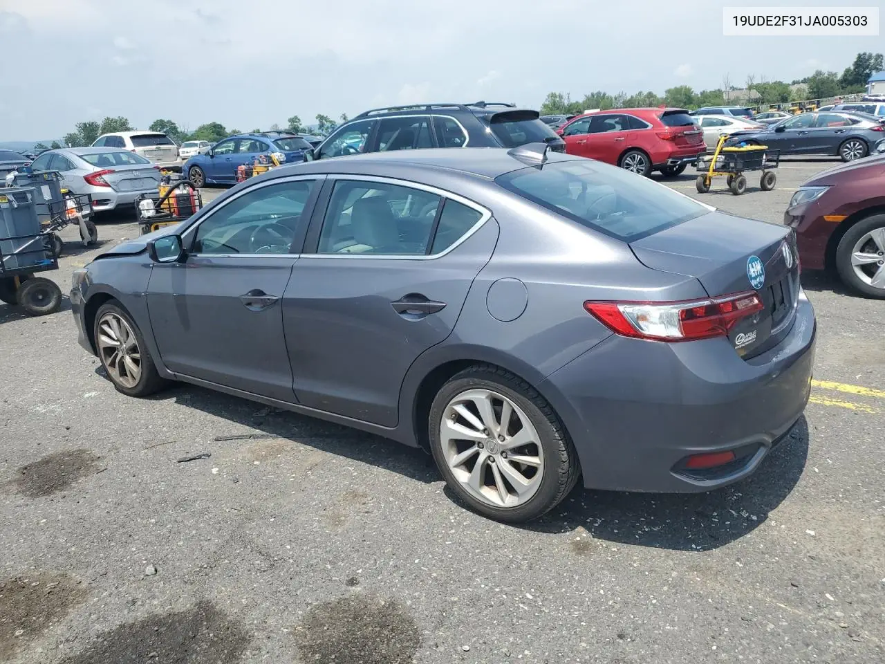 2018 Acura Ilx Base Watch Plus VIN: 19UDE2F31JA005303 Lot: 63038485