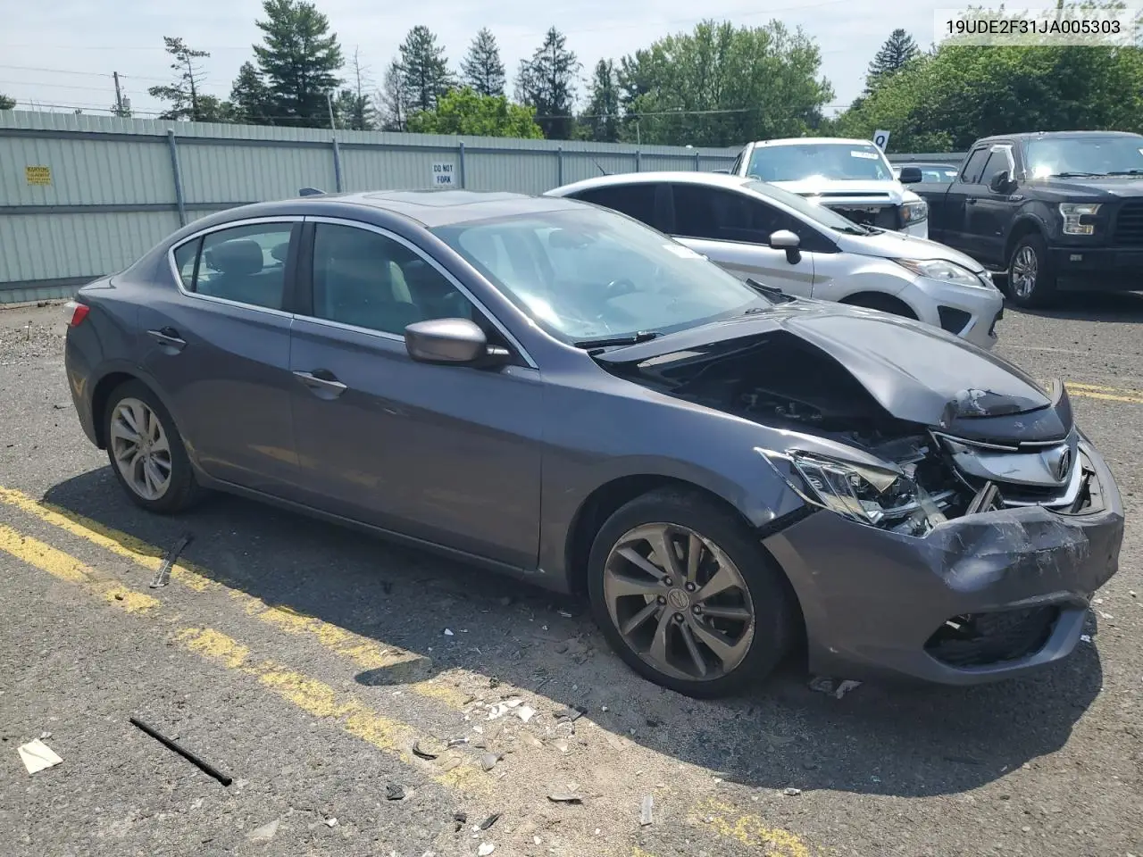 2018 Acura Ilx Base Watch Plus VIN: 19UDE2F31JA005303 Lot: 63038485