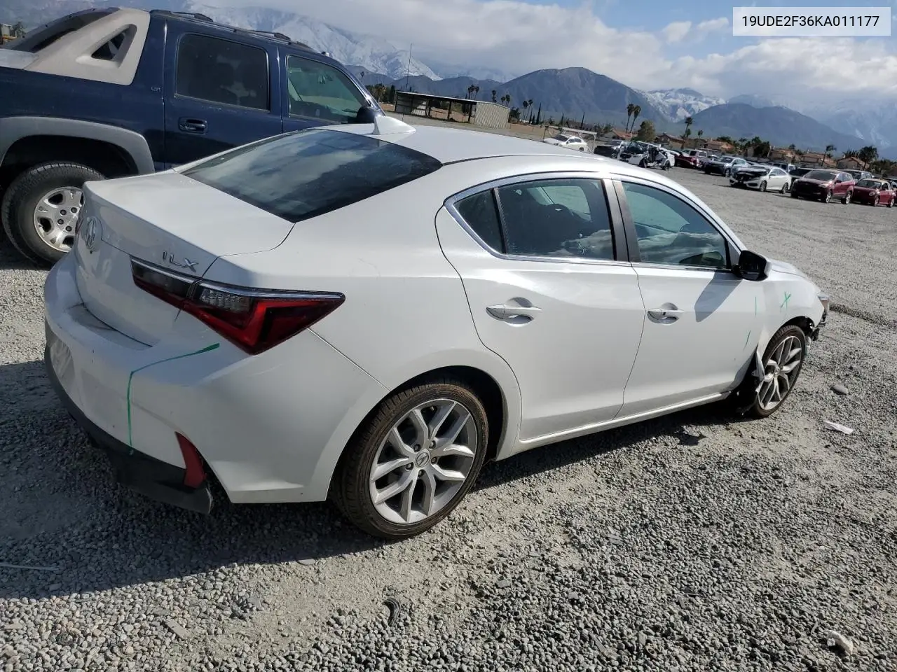 2019 Acura Ilx VIN: 19UDE2F36KA011177 Lot: 50987435