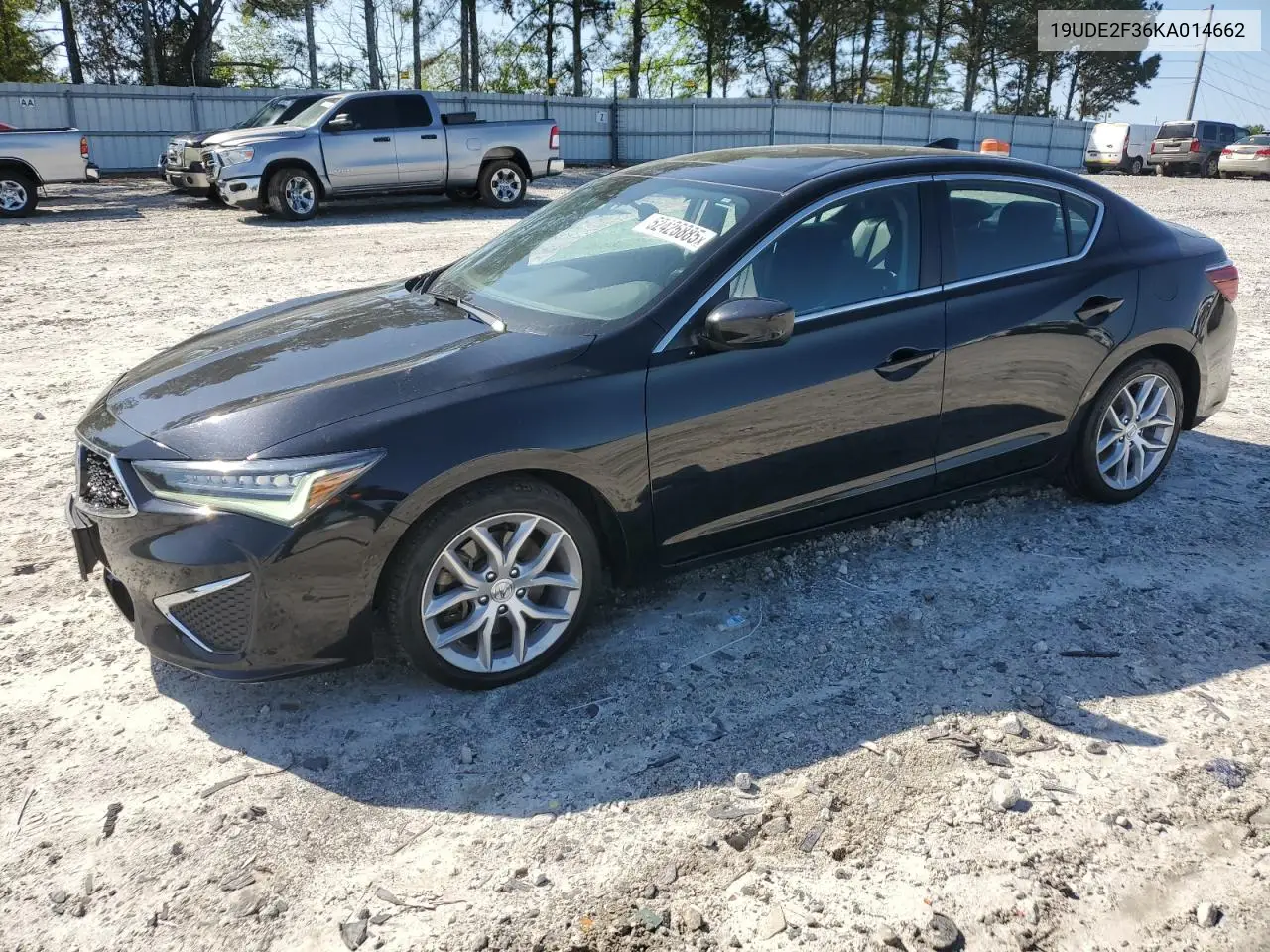 2019 Acura Ilx VIN: 19UDE2F36KA014662 Lot: 52426885