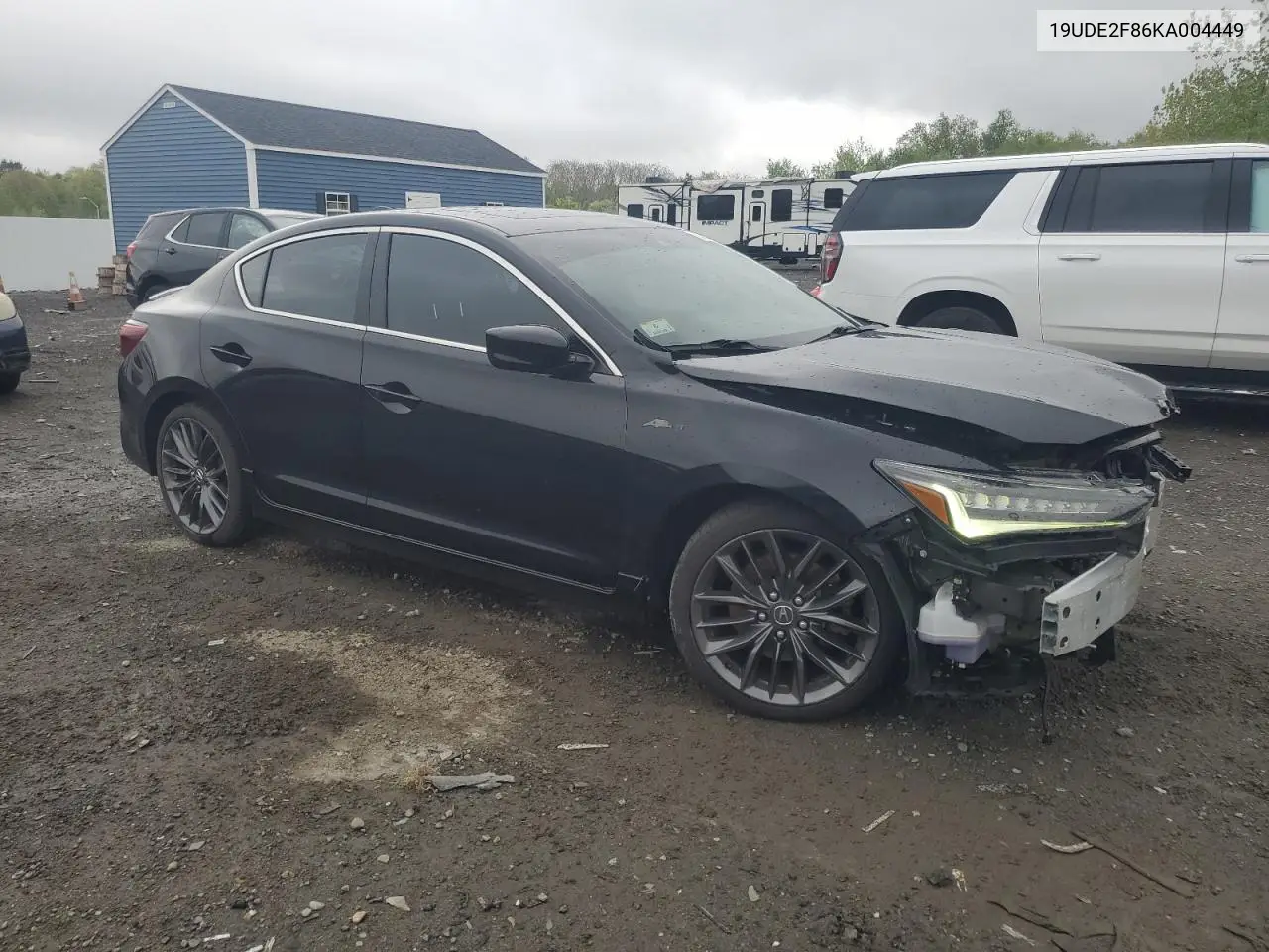 2019 Acura Ilx Premium A-Spec VIN: 19UDE2F86KA004449 Lot: 55303115