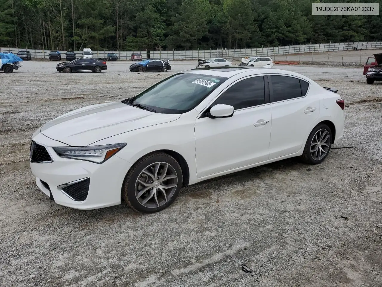 2019 Acura Ilx Premium VIN: 19UDE2F73KA012337 Lot: 60401005
