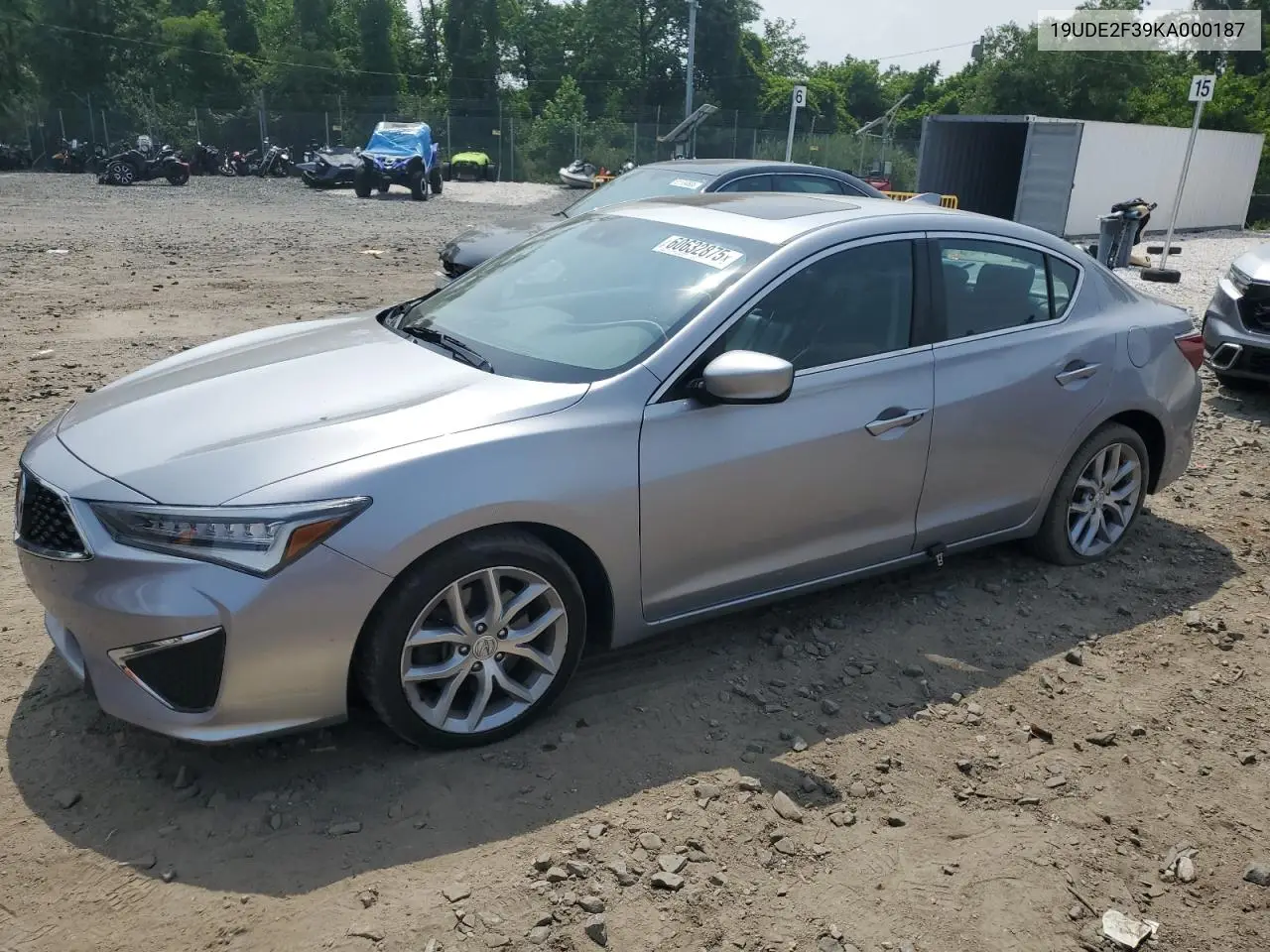 2019 Acura Ilx VIN: 19UDE2F39KA000187 Lot: 60632875