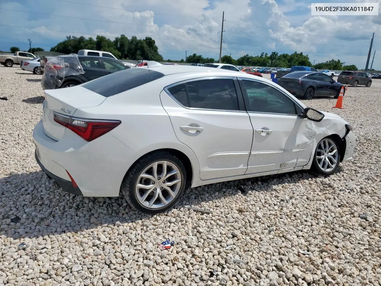 2019 Acura Ilx VIN: 19UDE2F33KA011847 Lot: 62475475