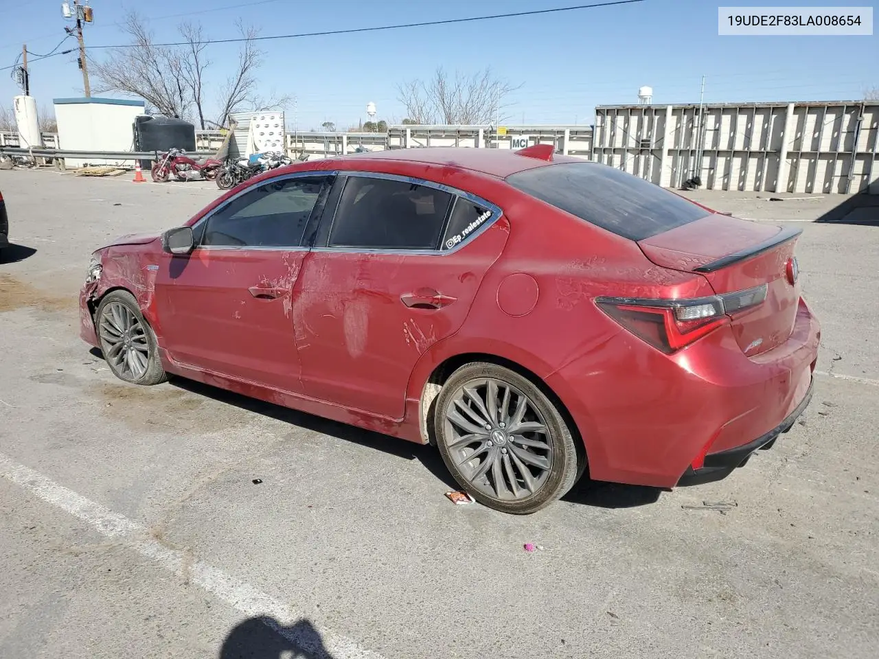 2020 Acura Ilx Premium A-Spec VIN: 19UDE2F83LA008654 Lot: 48290985