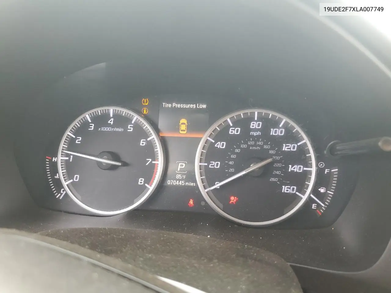 2020 Acura Ilx Premium VIN: 19UDE2F7XLA007749 Lot: 54244885