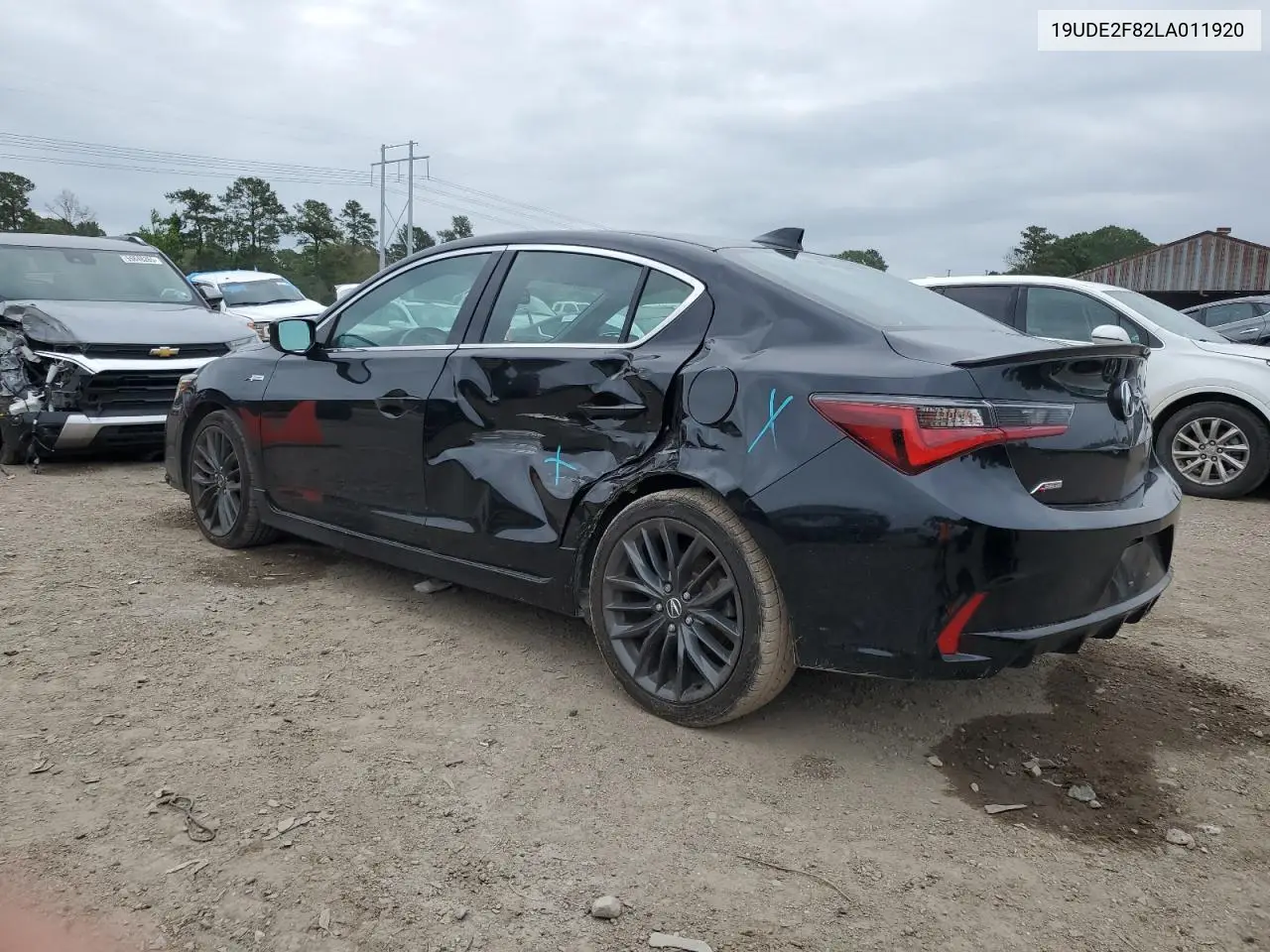 2020 Acura Ilx Premium A-Spec VIN: 19UDE2F82LA011920 Lot: 55248525