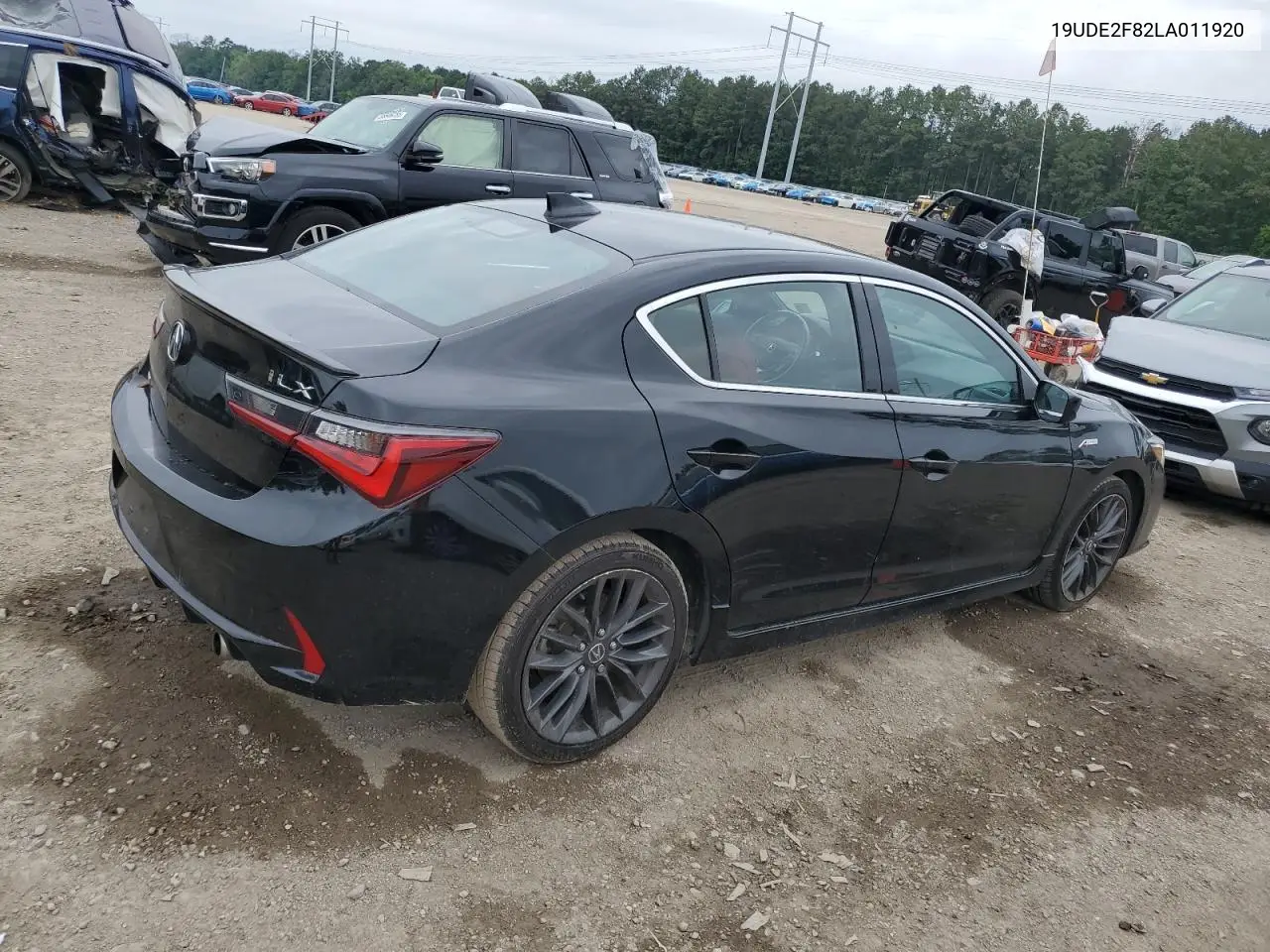 2020 Acura Ilx Premium A-Spec VIN: 19UDE2F82LA011920 Lot: 55248525