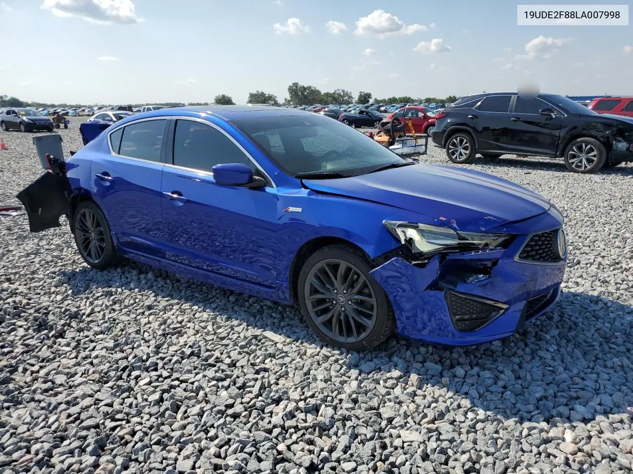 2020 Acura Ilx Premium A-Spec VIN: 19UDE2F88LA007998 Lot: 55940975