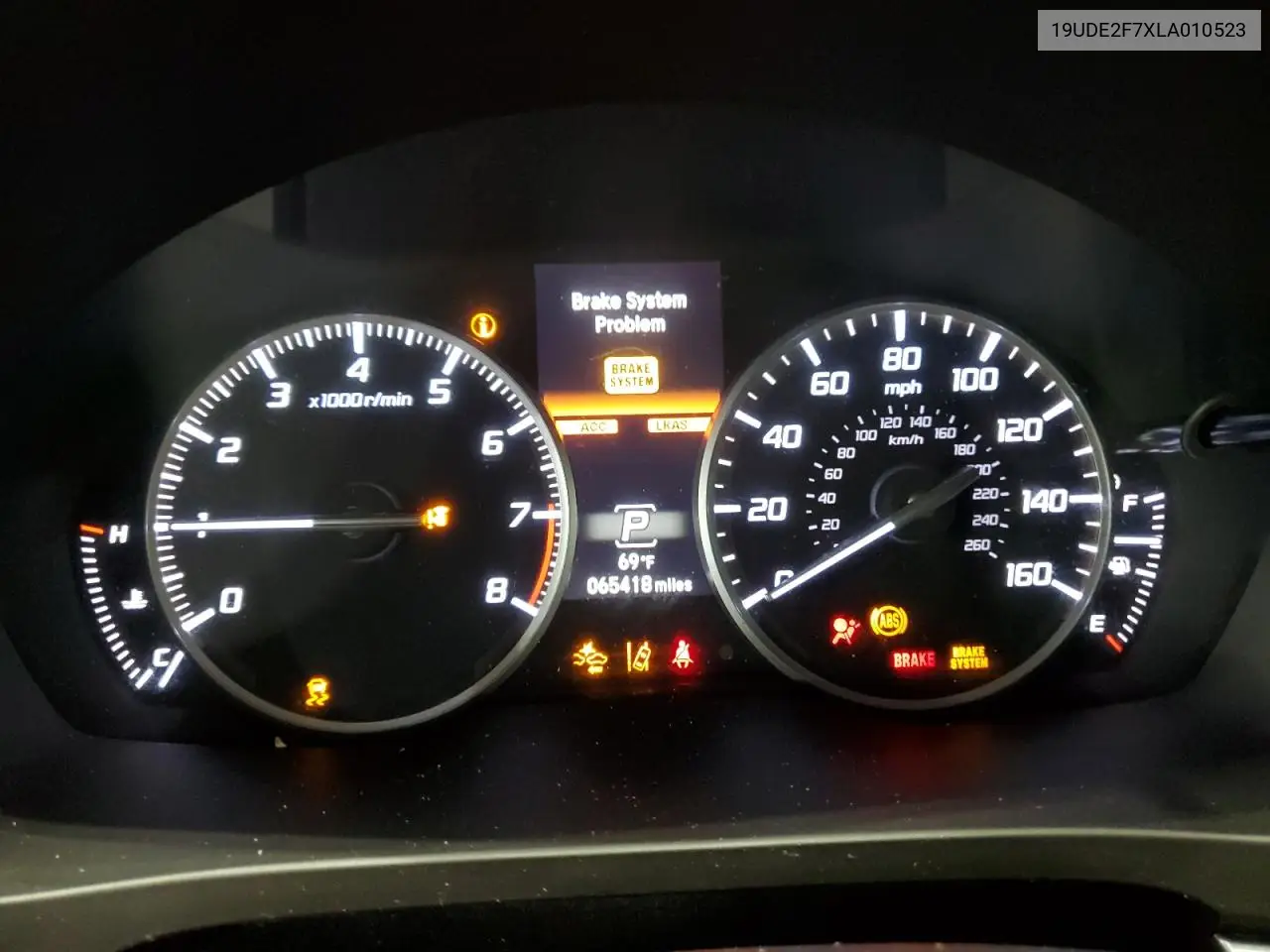 2020 Acura Ilx Premium VIN: 19UDE2F7XLA010523 Lot: 62139535