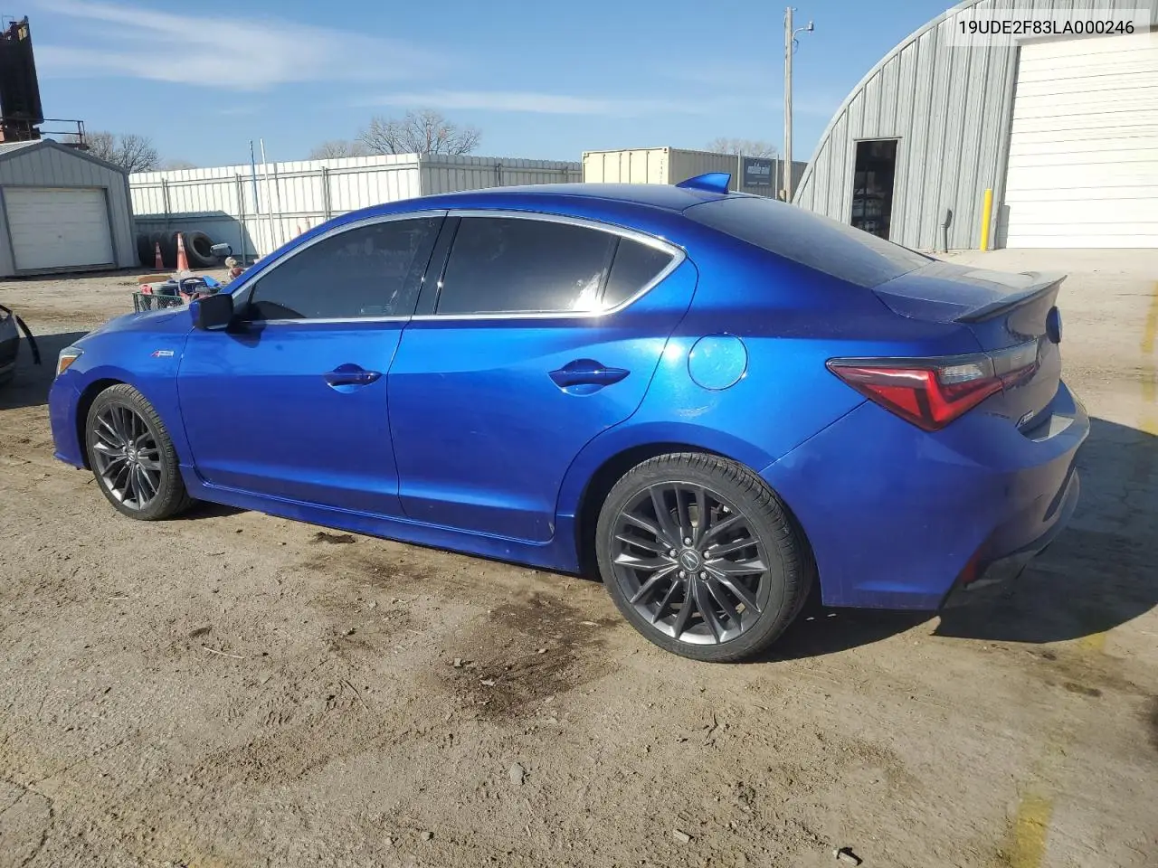2020 Acura Ilx Premium A-Spec VIN: 19UDE2F83LA000246 Lot: 86295274