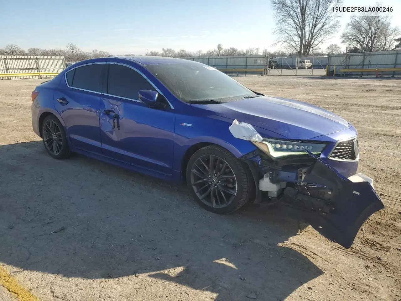 2020 Acura Ilx Premium A-Spec VIN: 19UDE2F83LA000246 Lot: 86295274