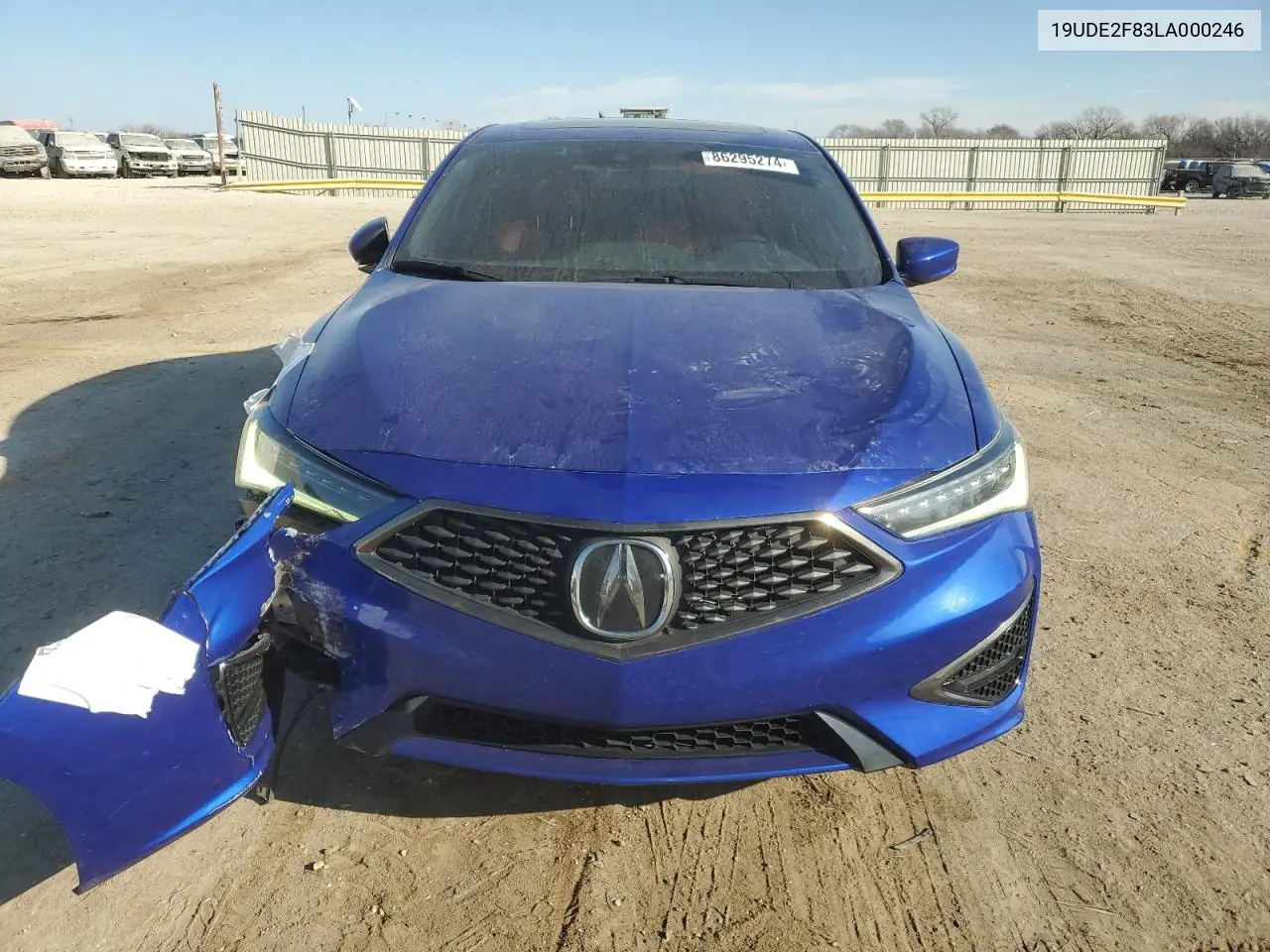 2020 Acura Ilx Premium A-Spec VIN: 19UDE2F83LA000246 Lot: 86295274