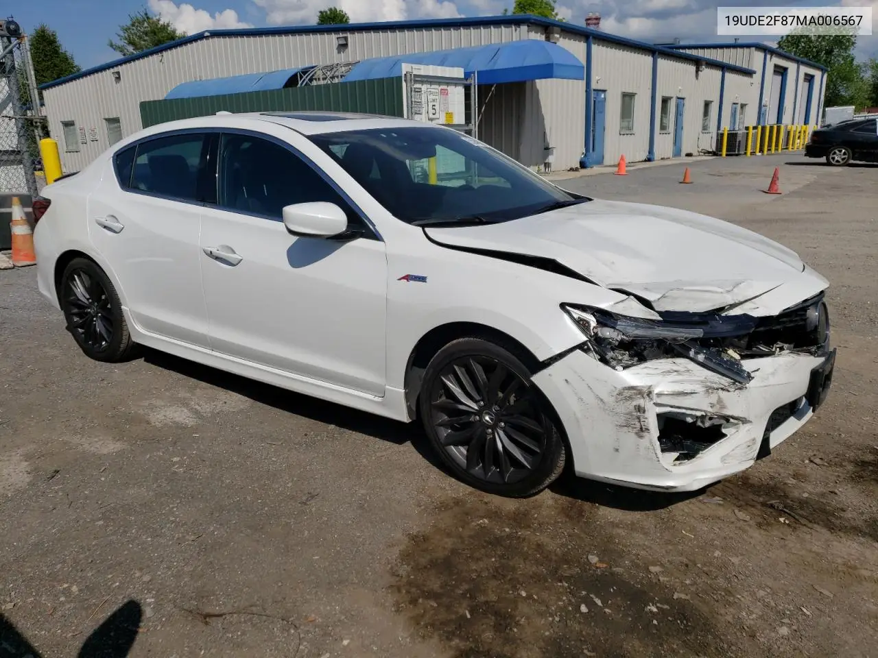 2021 Acura Ilx Premium A-Spec VIN: 19UDE2F87MA006567 Lot: 55941065