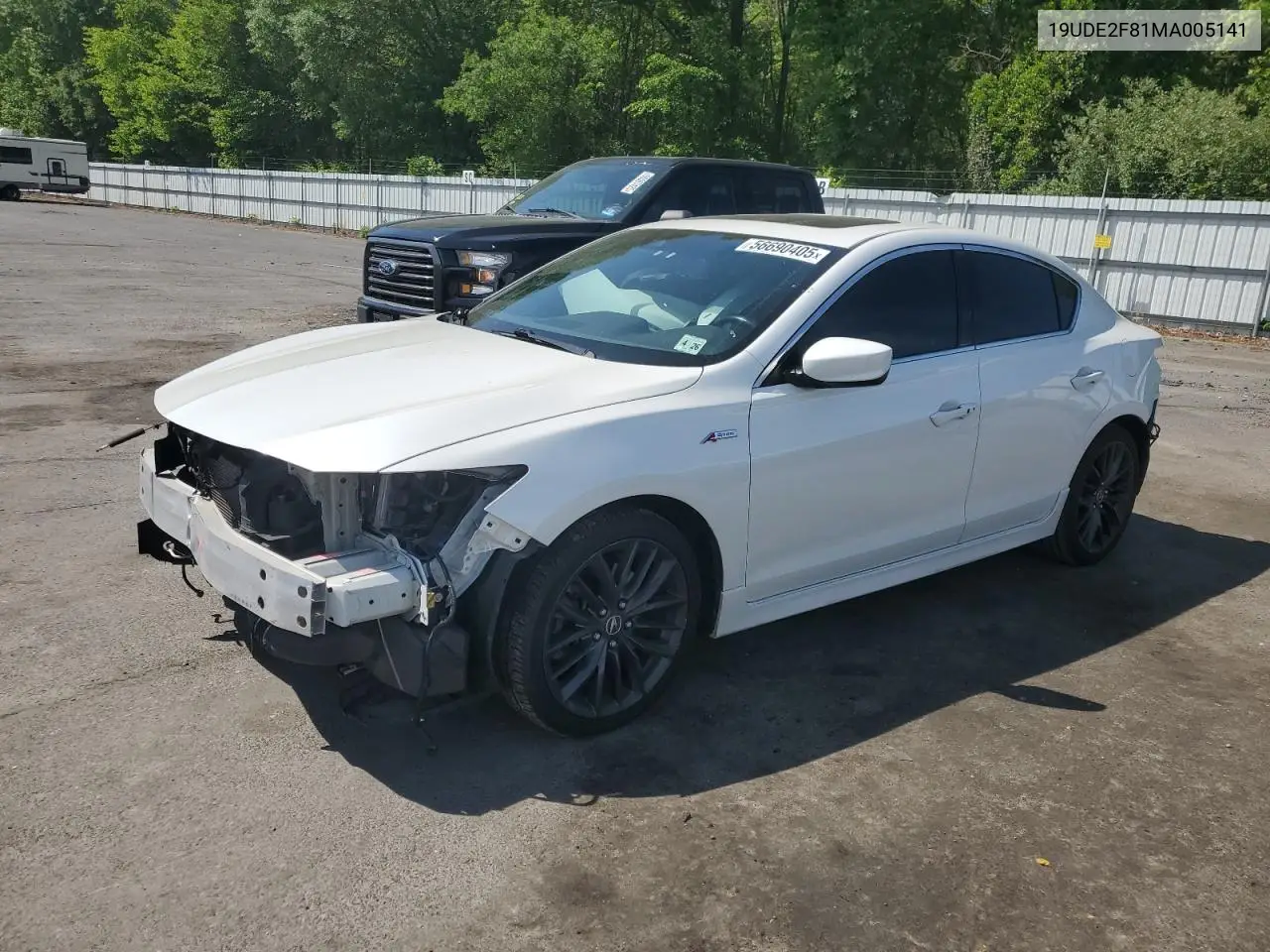 2021 Acura Ilx Premium A-Spec VIN: 19UDE2F81MA005141 Lot: 56690405