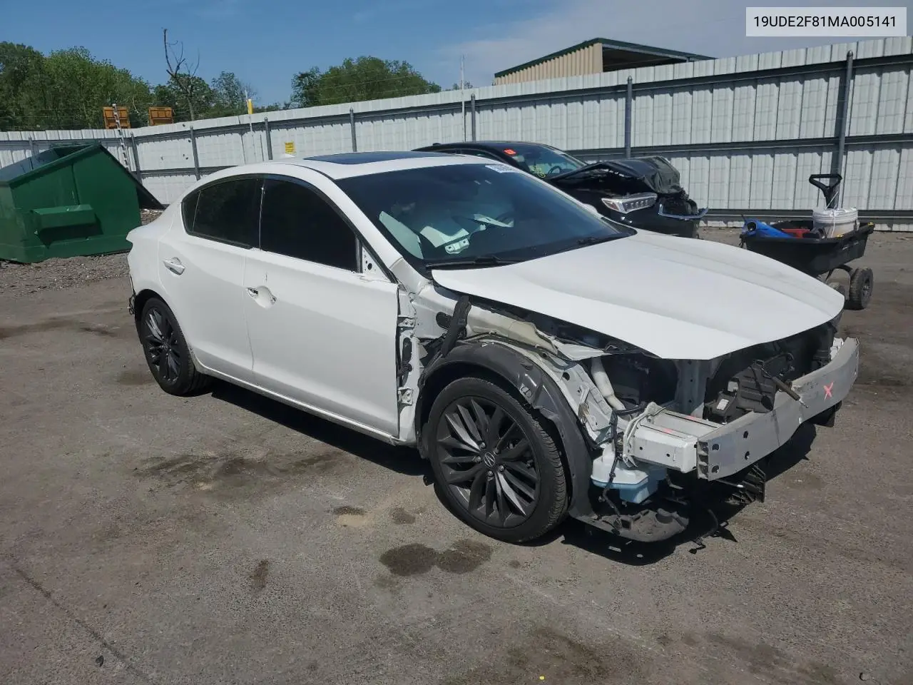 2021 Acura Ilx Premium A-Spec VIN: 19UDE2F81MA005141 Lot: 56690405