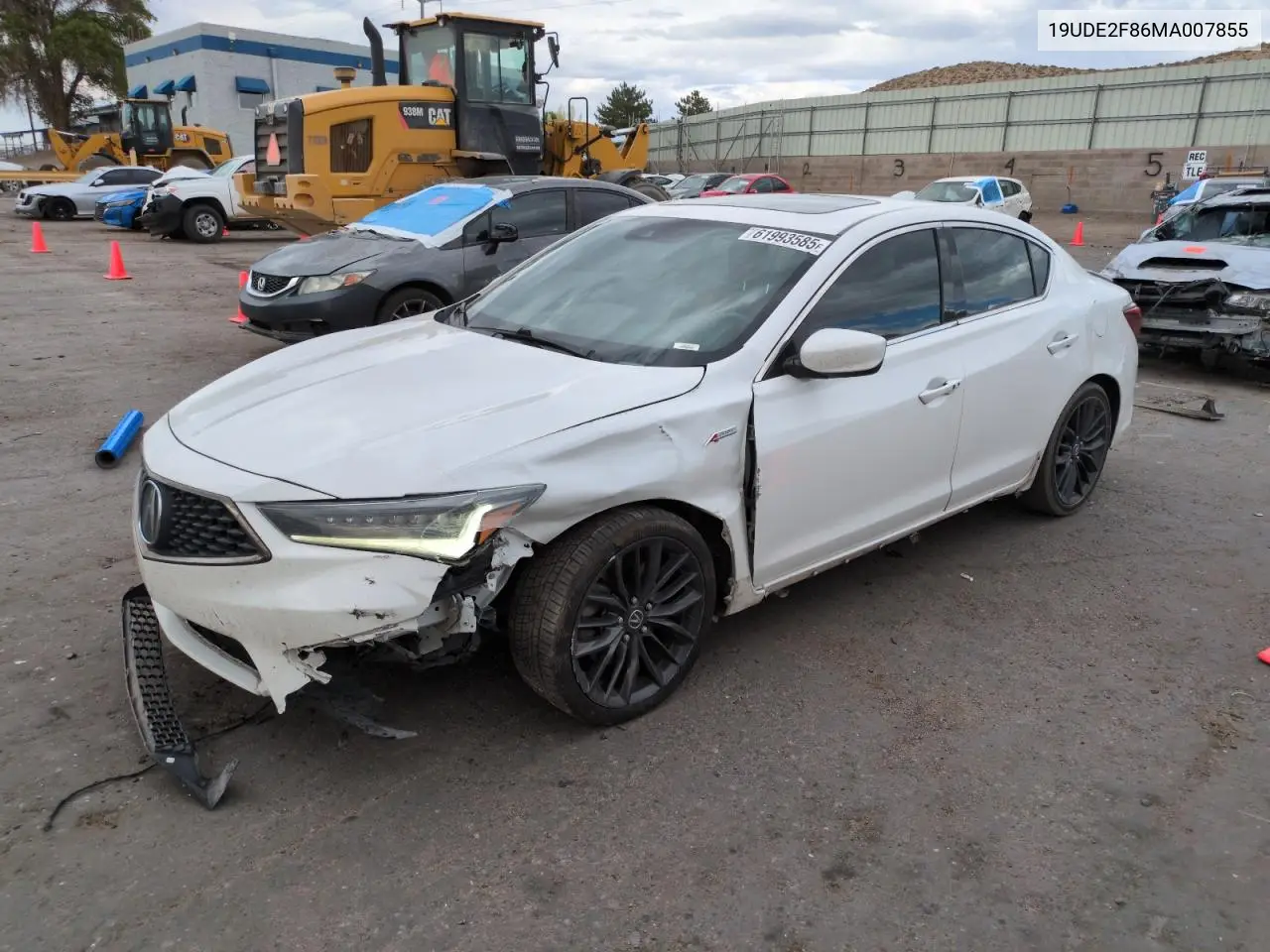 2021 Acura Ilx Premium A-Spec VIN: 19UDE2F86MA007855 Lot: 61993585