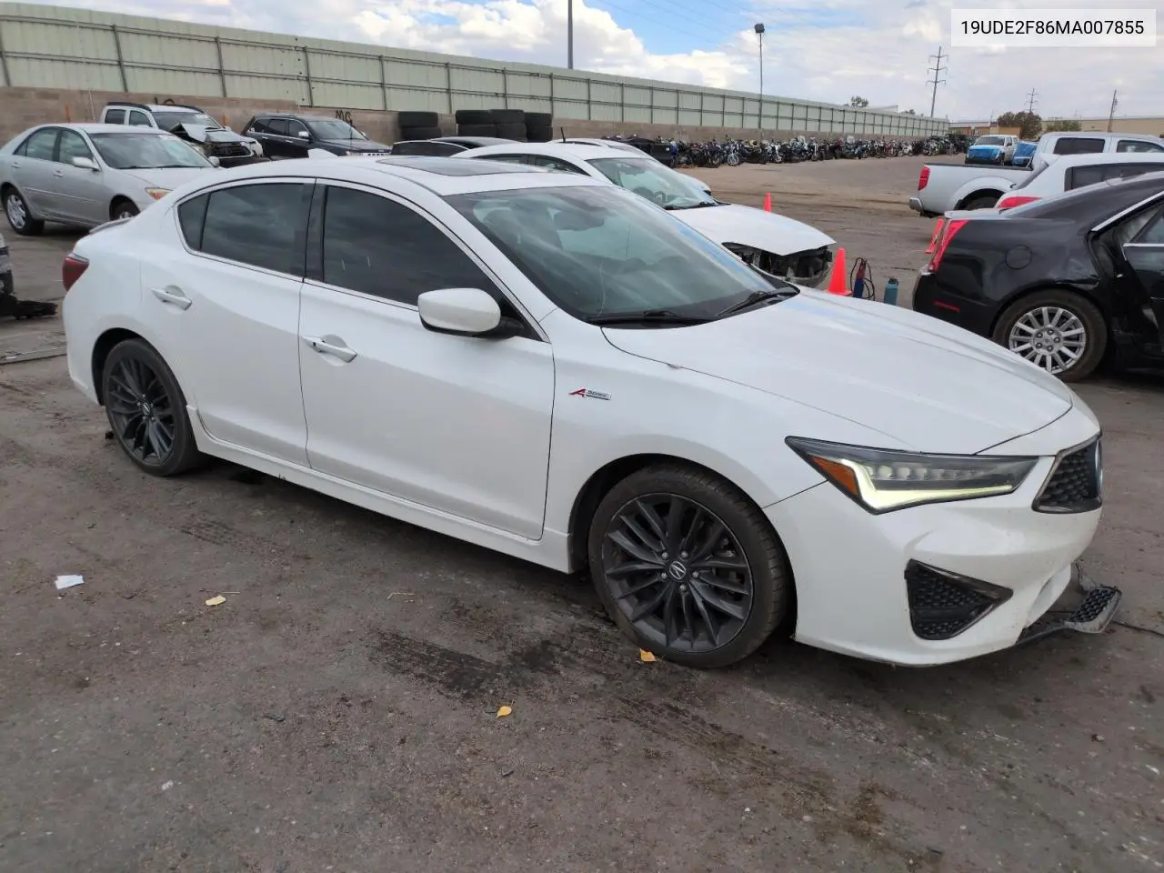 2021 Acura Ilx Premium A-Spec VIN: 19UDE2F86MA007855 Lot: 61993585