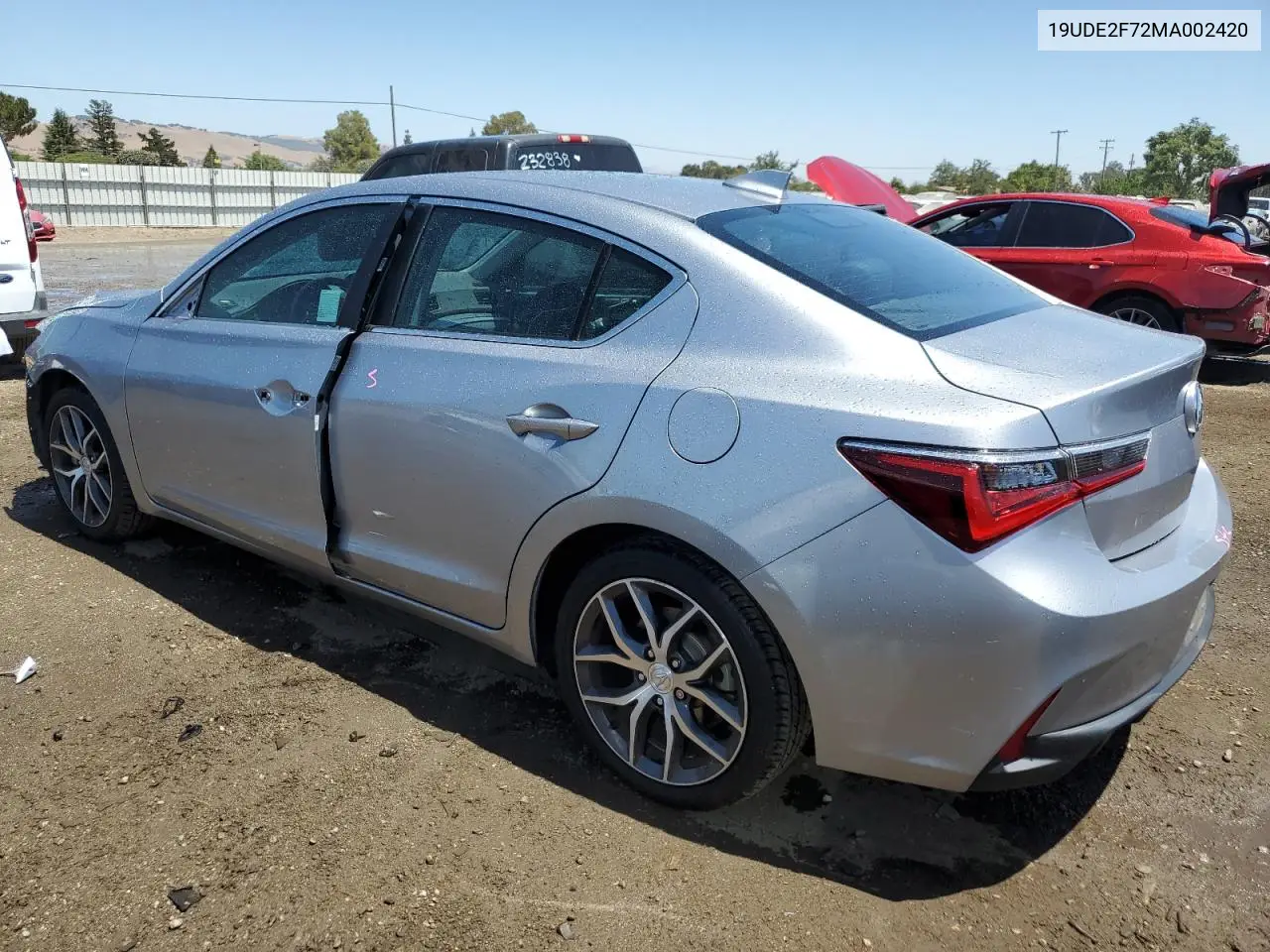2021 Acura Ilx Premium VIN: 19UDE2F72MA002420 Lot: 63042265