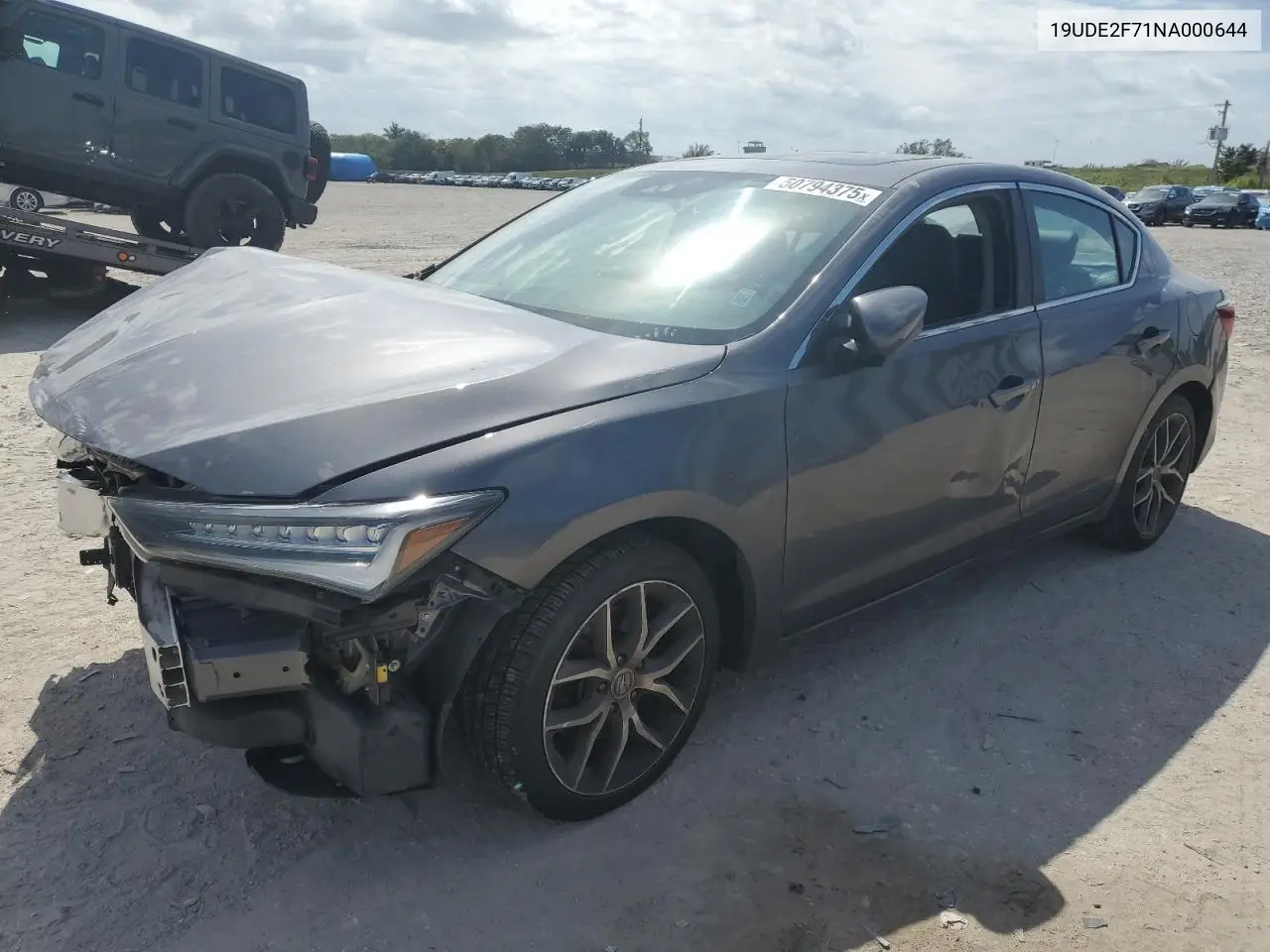 2022 Acura Ilx Premium VIN: 19UDE2F71NA000644 Lot: 50794375
