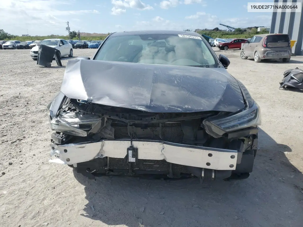 2022 Acura Ilx Premium VIN: 19UDE2F71NA000644 Lot: 50794375