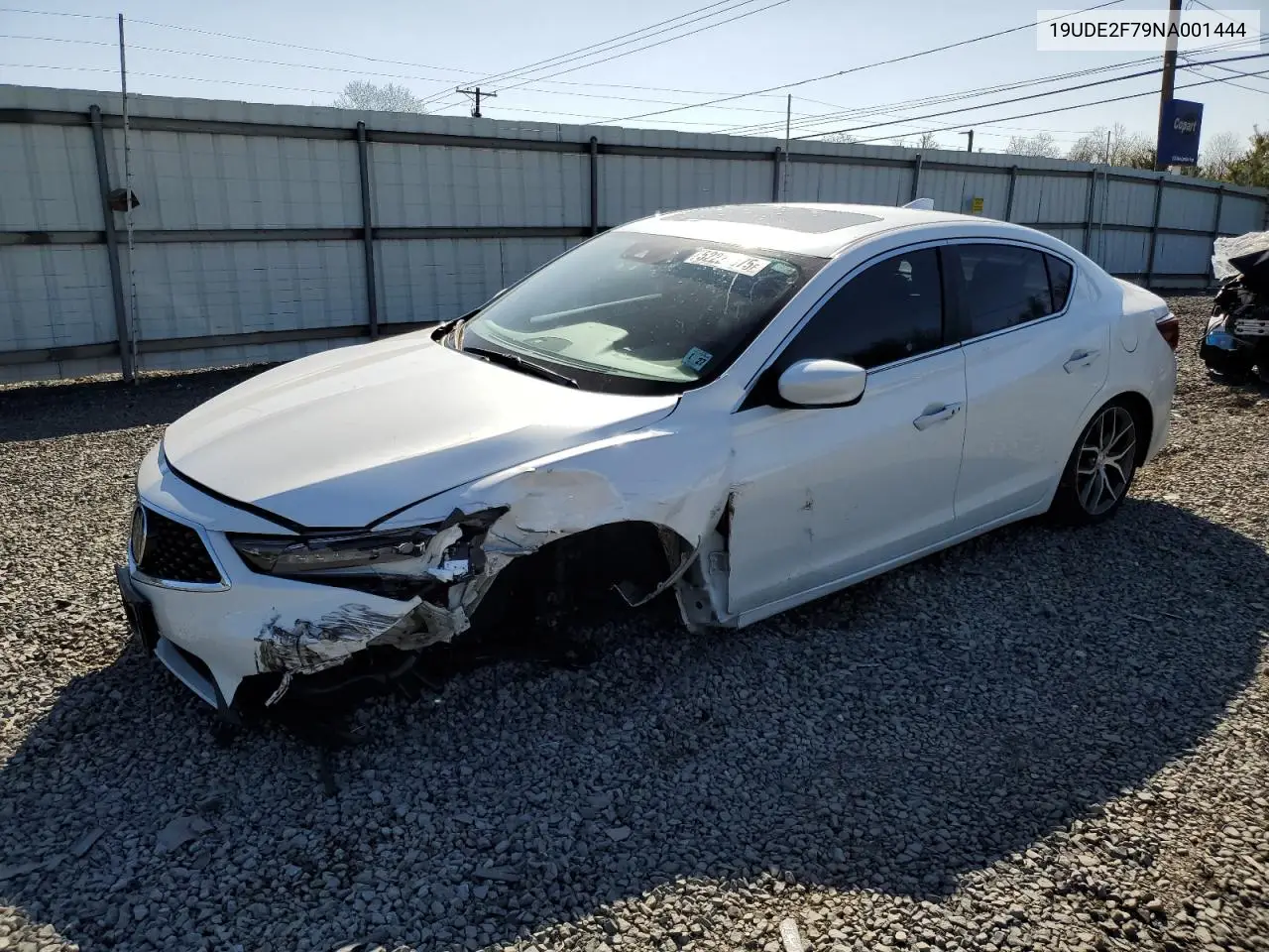 2022 Acura Ilx Premium VIN: 19UDE2F79NA001444 Lot: 52224075