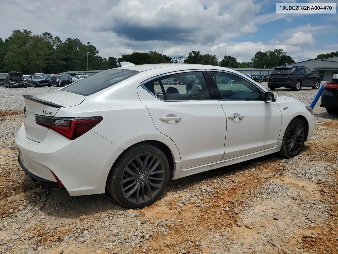 2022 Acura Ilx Premium A-Spec VIN: 19UDE2F82NA004470 Lot: 53322595