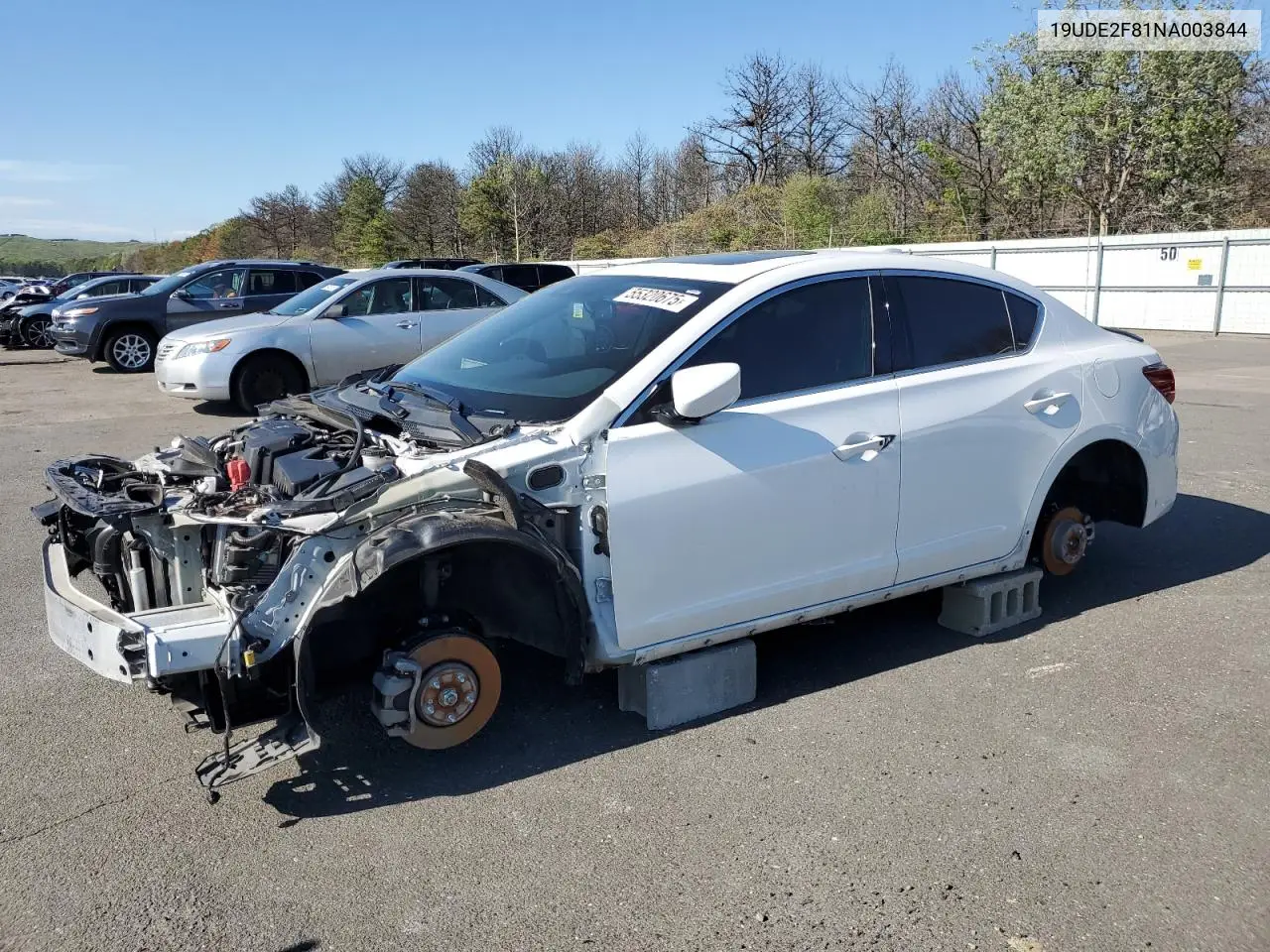 2022 Acura Ilx Premium A-Spec VIN: 19UDE2F81NA003844 Lot: 55320675