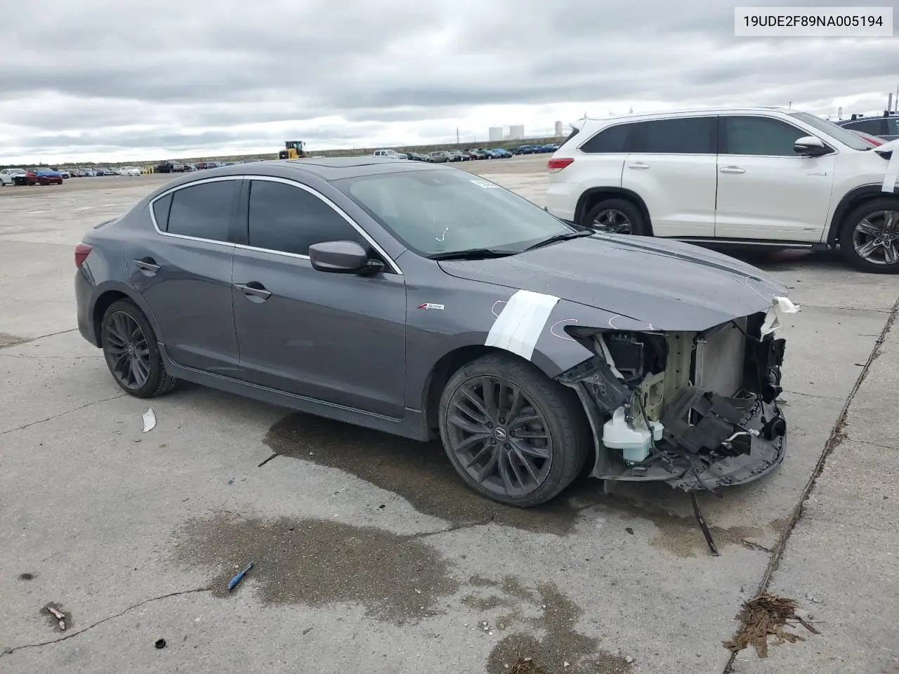 2022 Acura Ilx Premium A-Spec VIN: 19UDE2F89NA005194 Lot: 56053035