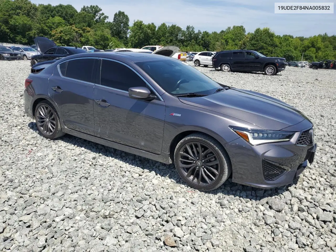 2022 Acura Ilx Premium A-Spec VIN: 19UDE2F84NA005832 Lot: 60875615