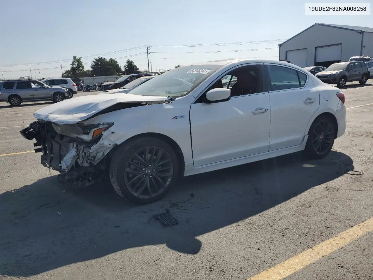 2022 Acura Ilx Premium A-Spec VIN: 19UDE2F82NA008258 Lot: 61946255