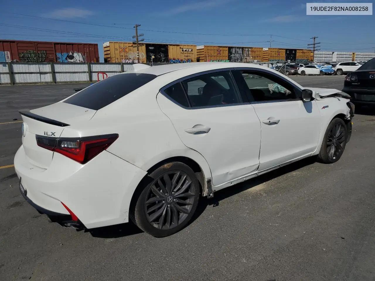 2022 Acura Ilx Premium A-Spec VIN: 19UDE2F82NA008258 Lot: 61946255