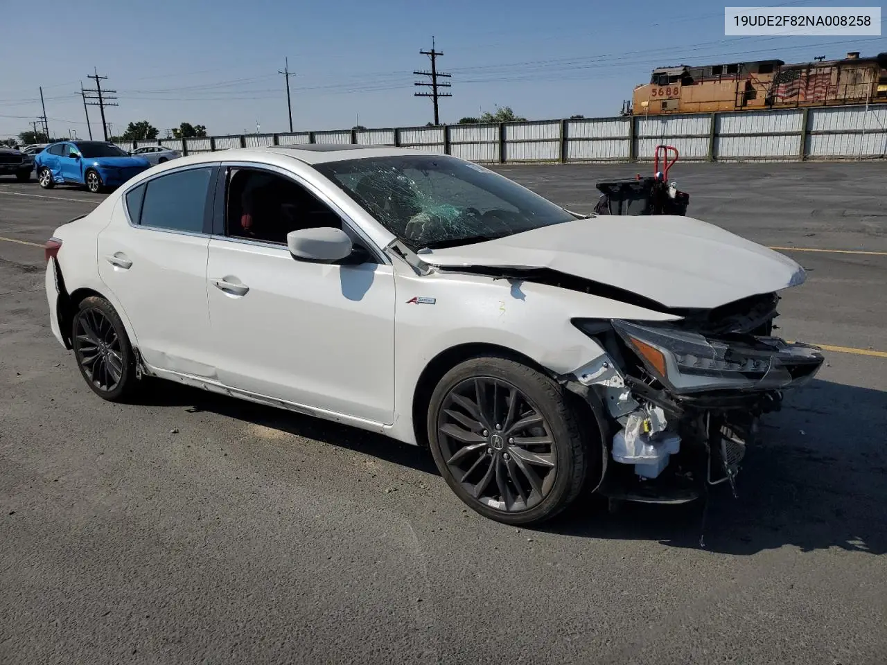 2022 Acura Ilx Premium A-Spec VIN: 19UDE2F82NA008258 Lot: 61946255