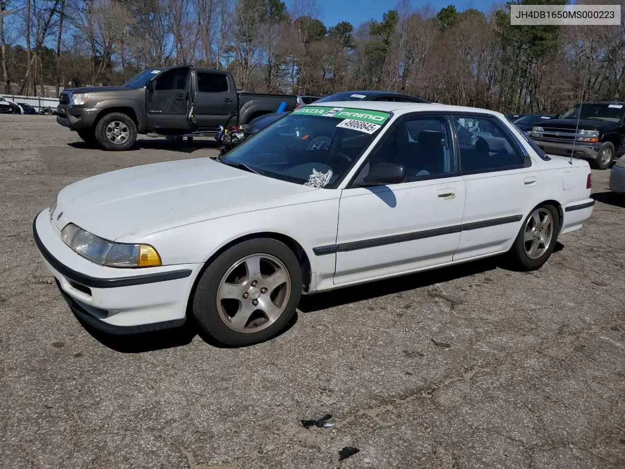 1991 Acura Integra Ls VIN: JH4DB1650MS000223 Lot: 49068645