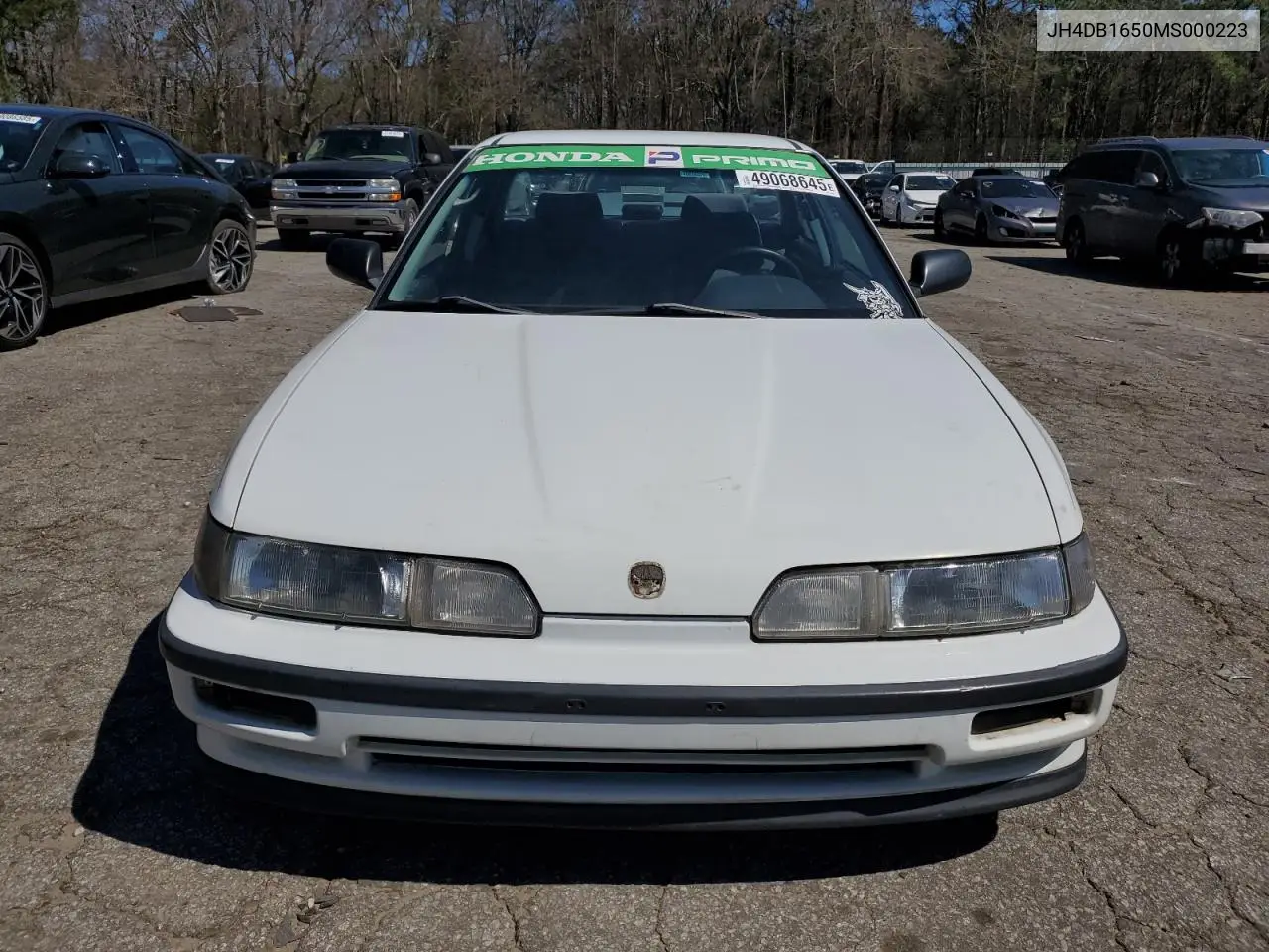 1991 Acura Integra Ls VIN: JH4DB1650MS000223 Lot: 49068645