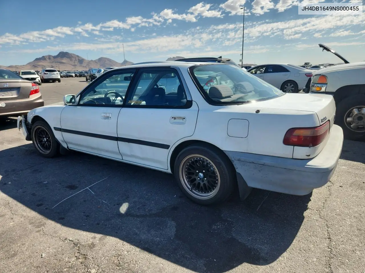 1992 Acura Integra Rs VIN: JH4DB1649NS000455 Lot: 62386755