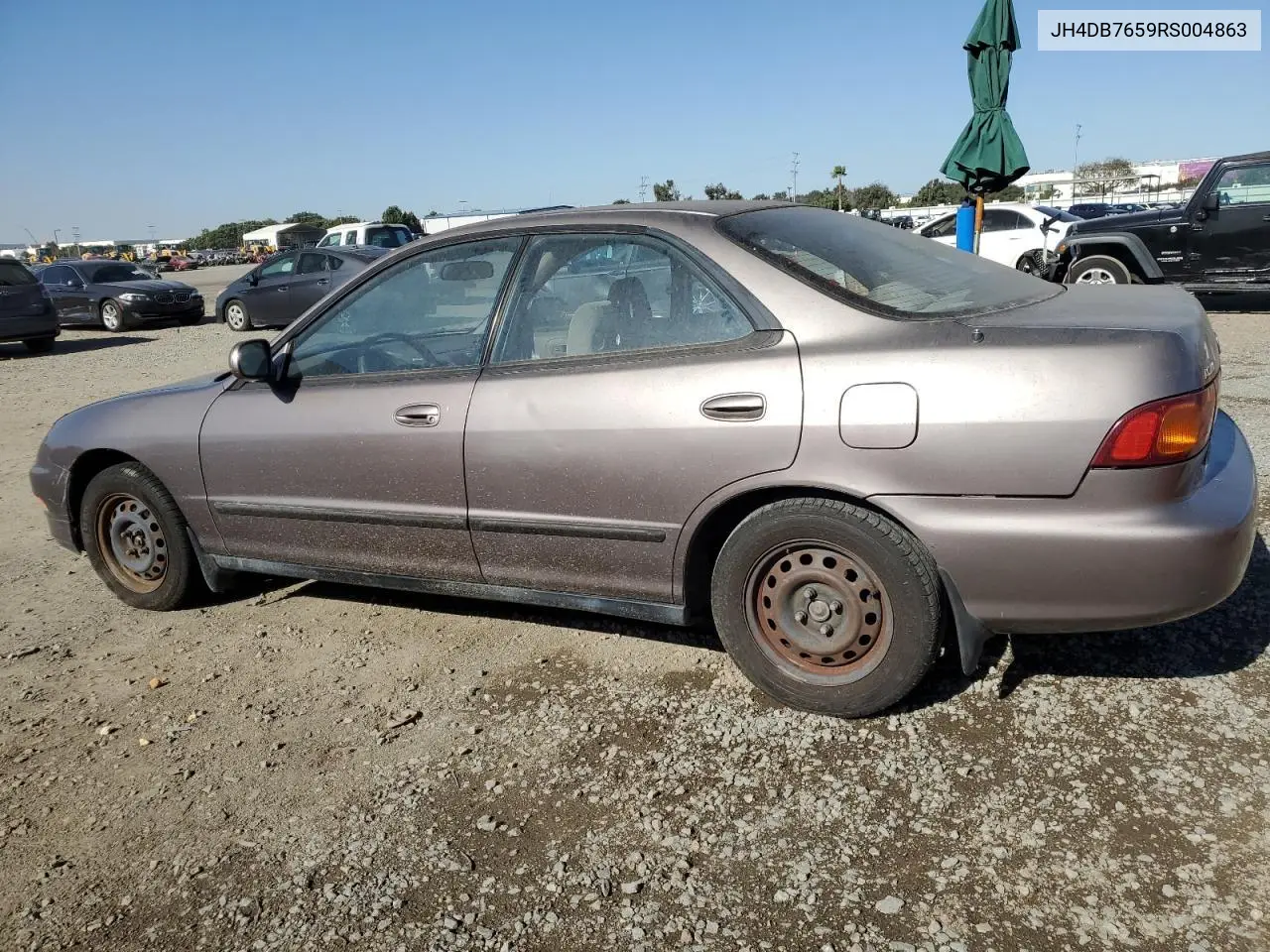 1994 Acura Integra Ls VIN: JH4DB7659RS004863 Lot: 54373475