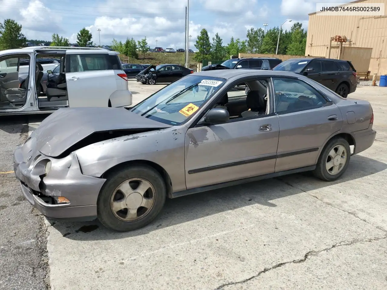 1994 Acura Integra Rs VIN: JH4DB7646RS002589 Lot: 60633565