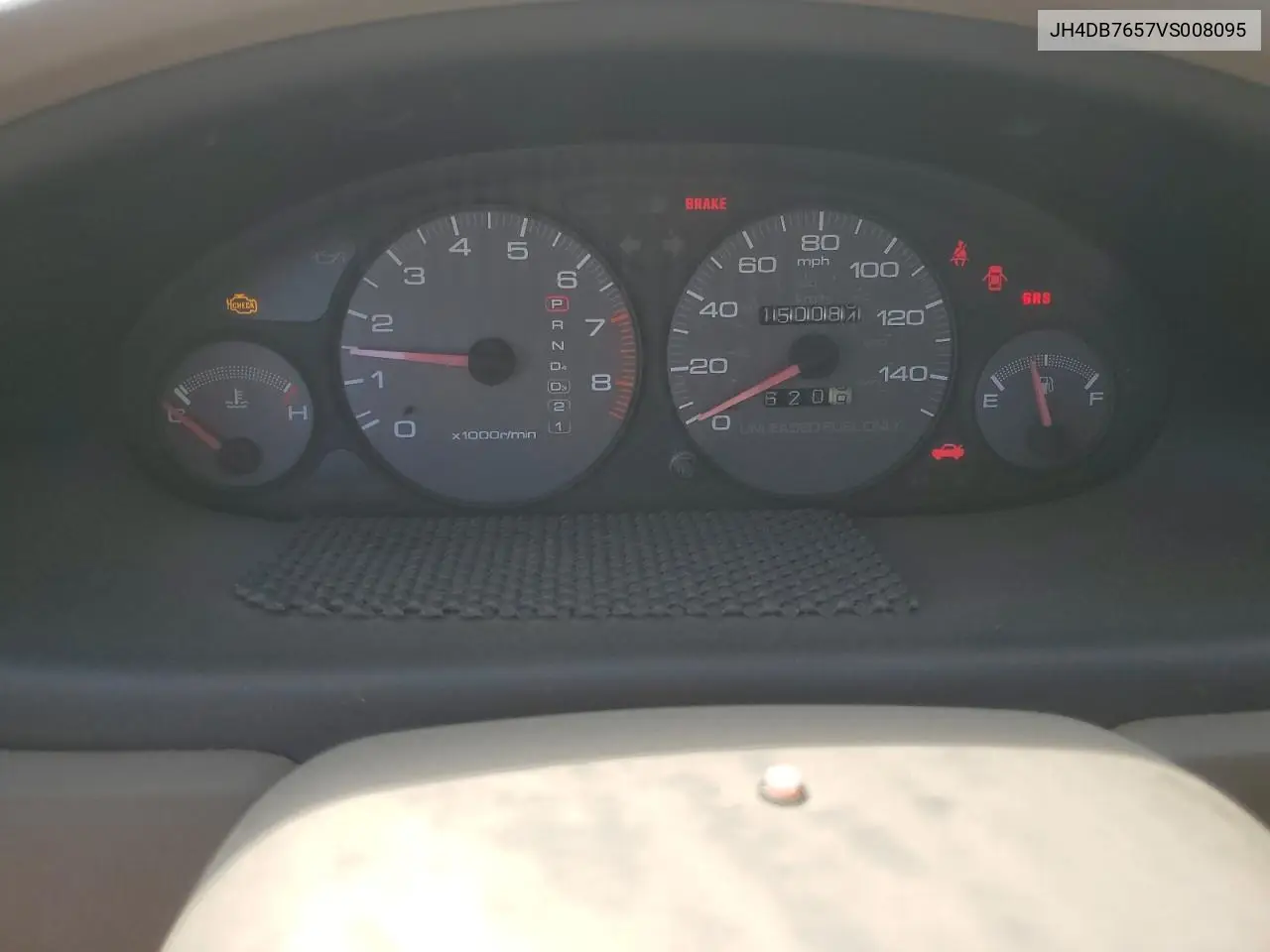 1997 Acura Integra Ls VIN: JH4DB7657VS008095 Lot: 59367005